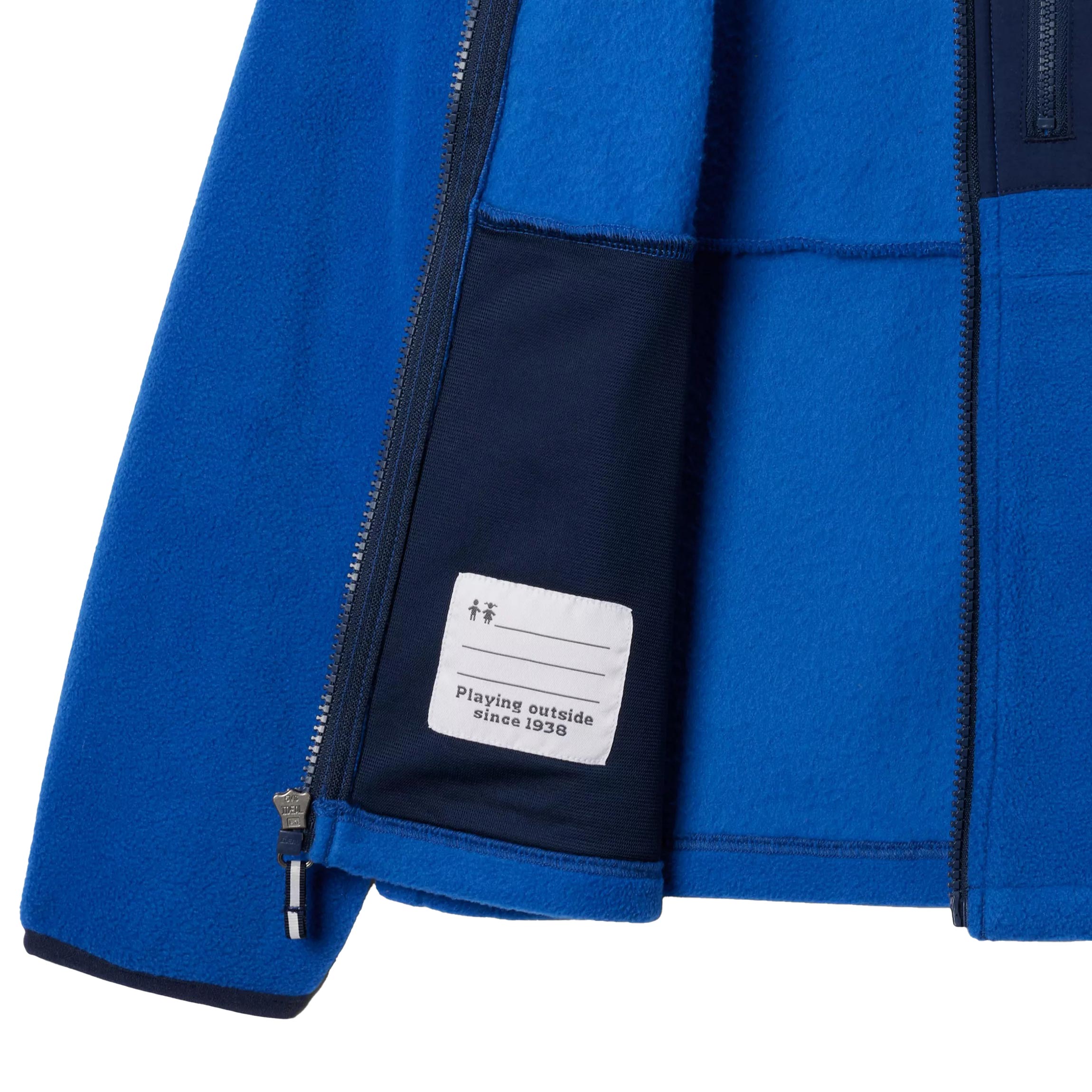 Polar dziecięcy Columbia Youth Fast Trek IV Full Zip - Mountain Blue/Collegiate Navy