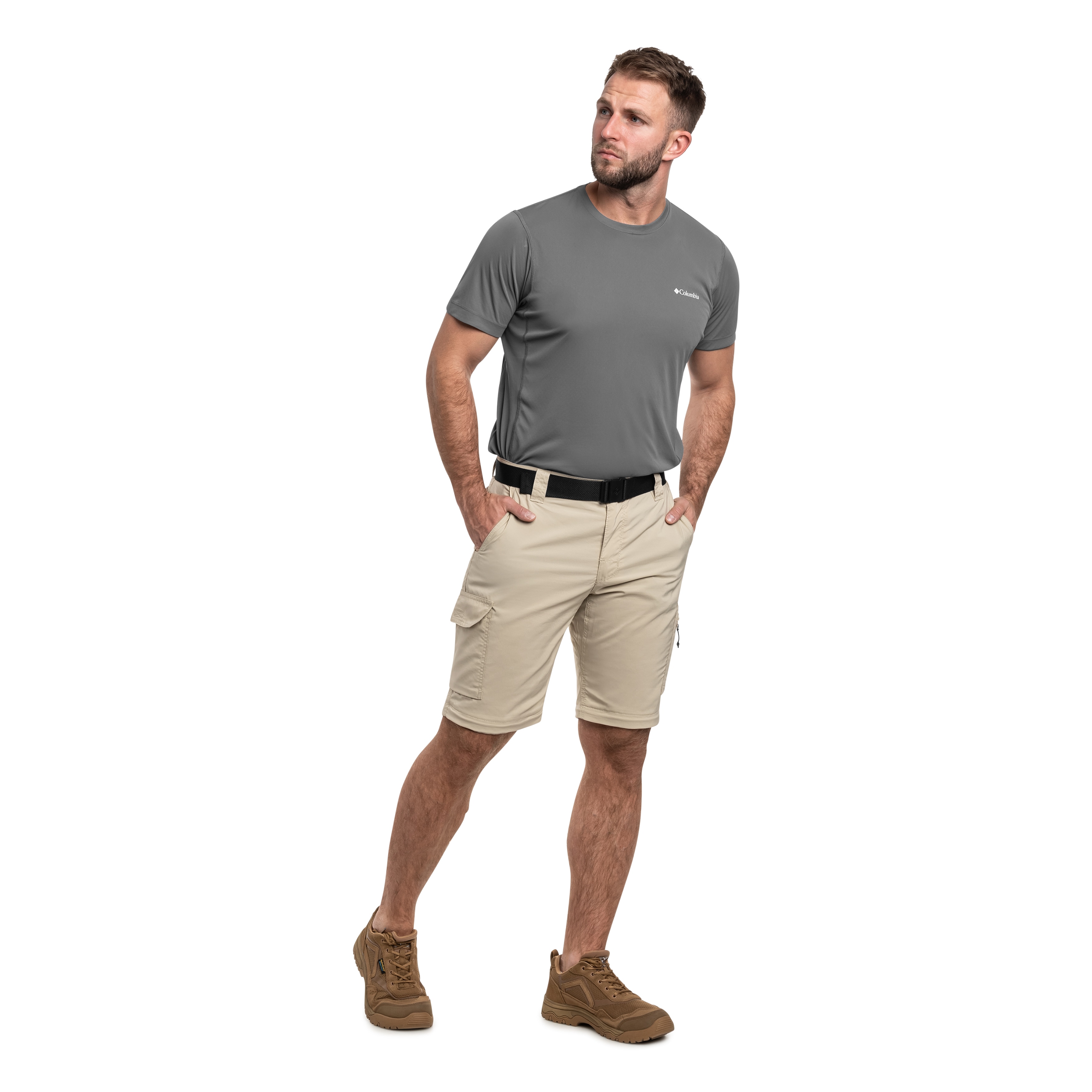 Spodnie Columbia Silver Ridge Utility Convertible Pants - Ancient Fossil