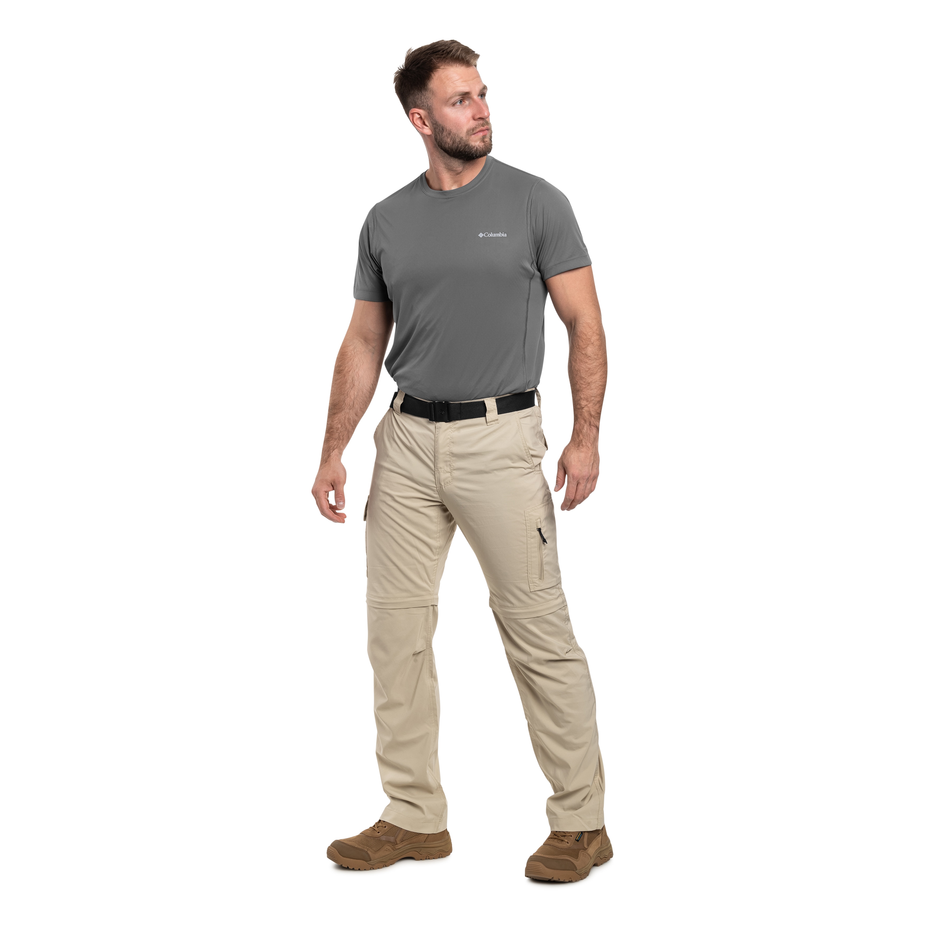 Spodnie Columbia Silver Ridge Utility Convertible Pants - Ancient Fossil