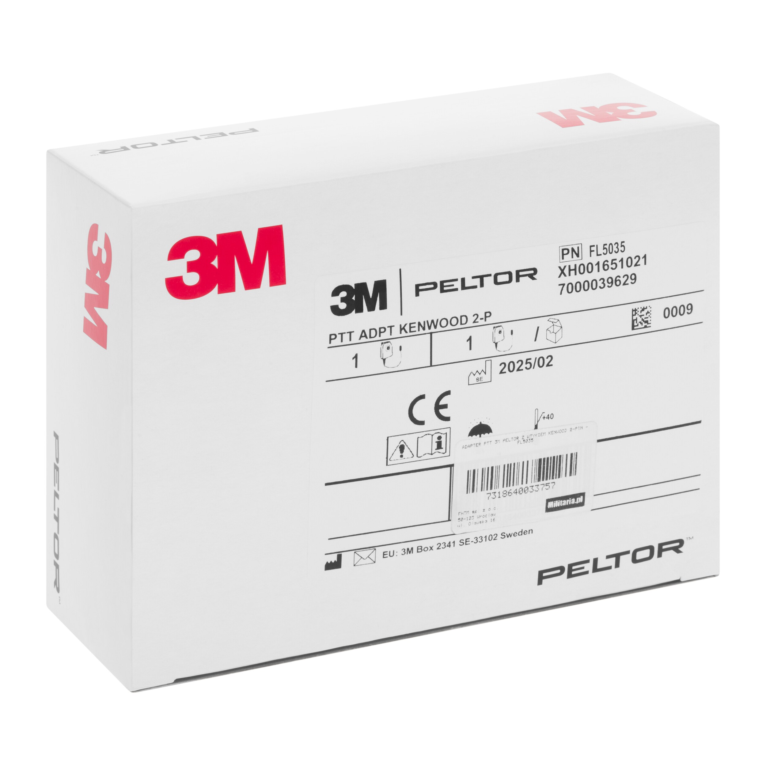 Przycisk PTT 3M Peltor wtyk Kenwood