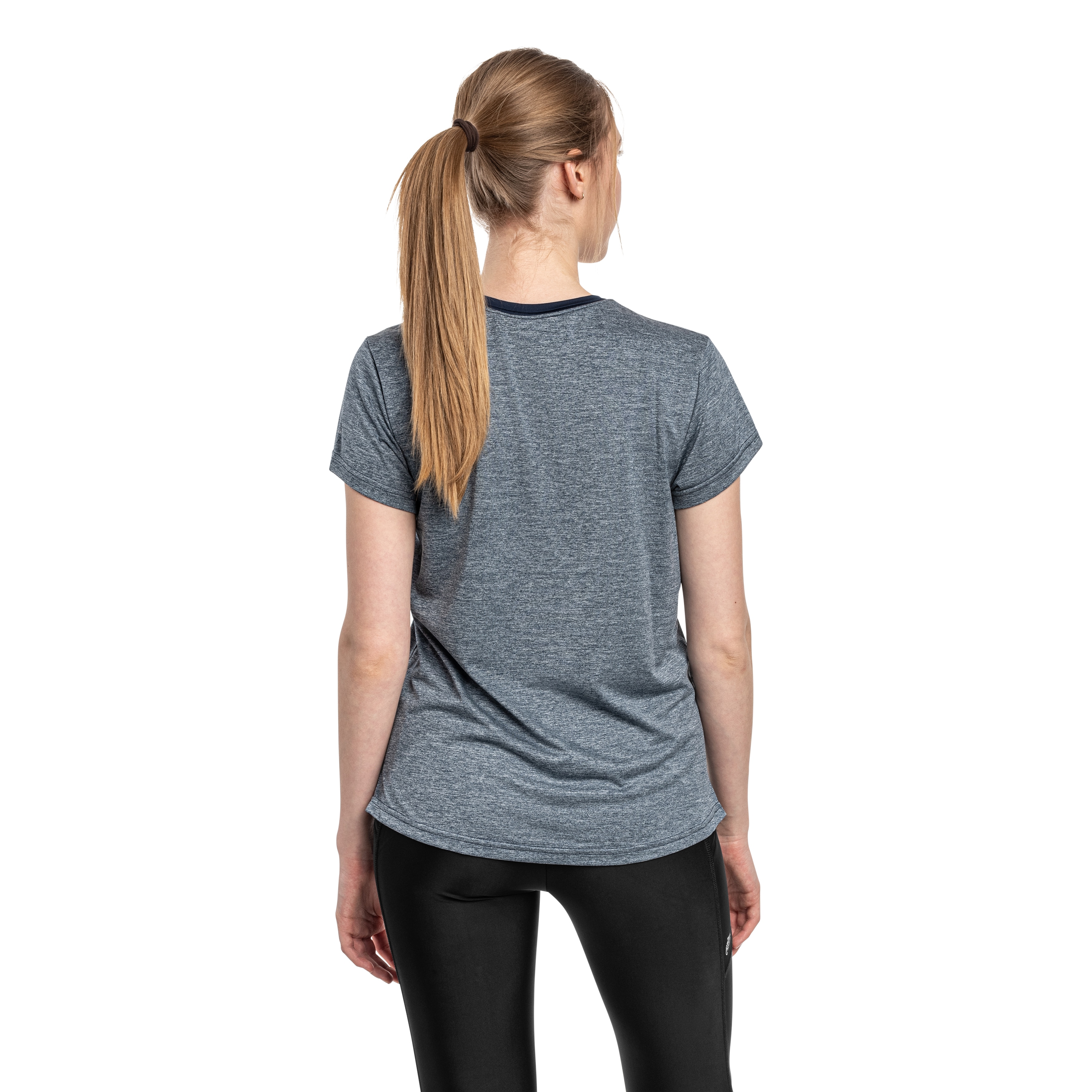 Koszulka T-shirt damska Columbia Bluevista Hill Short Sleeve Crew - Collegiate Navy Heather