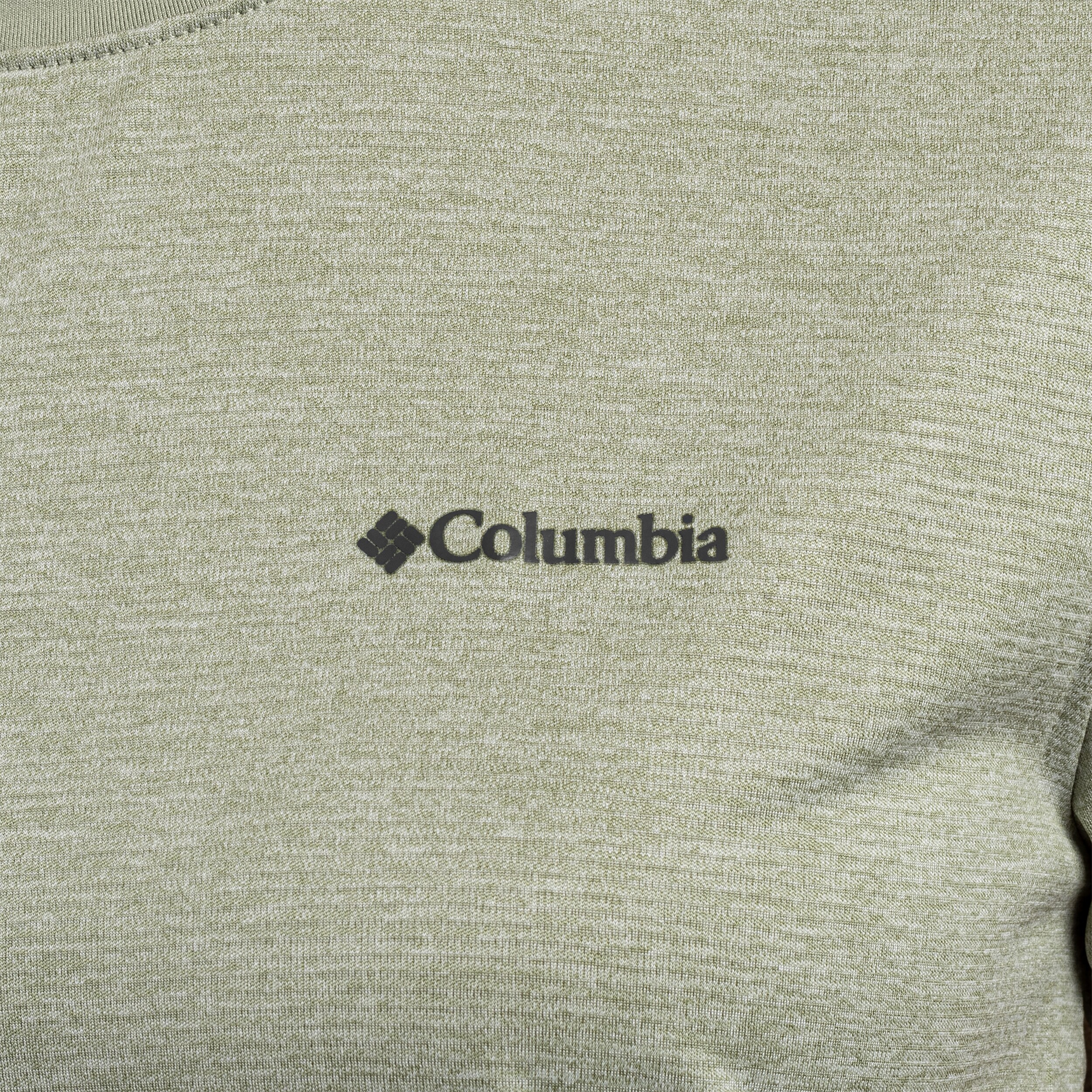 Koszulka T-shirt damska Columbia Bluevista Hill Short Sleeve Crew - Safari Heather