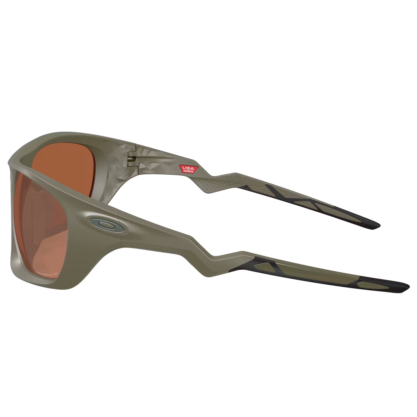 Okulary przeciwsłoneczne Oakley Lateralis - Matte Moss/Prizm Tungsten Polarized