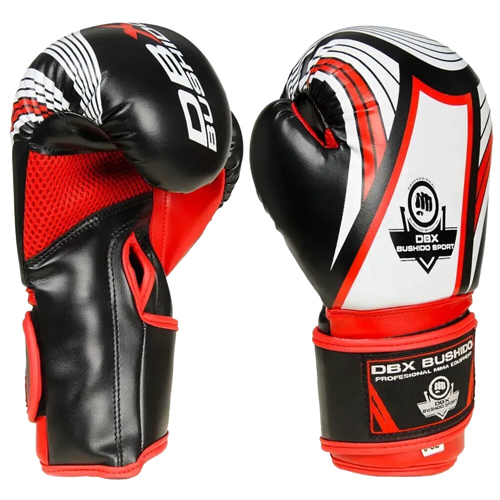 Rękawice bokserskie dziecięce DBX Bushido ARB-407v2 6 oz - Czarne/Czerwone