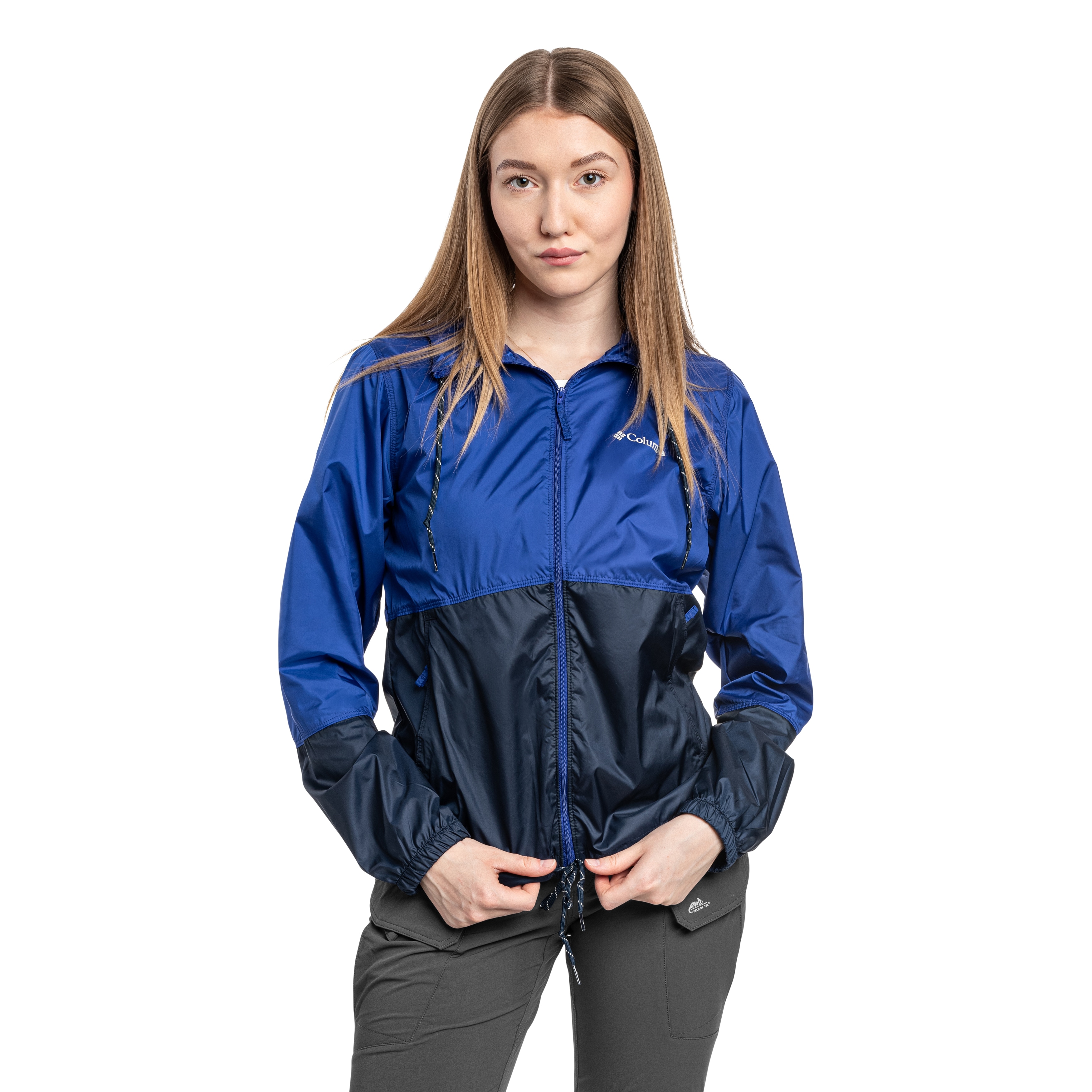 Kurtka damska Columbia Flash Forward II Hooded Windbreaker - Clematis Blue/Collegiate Navy