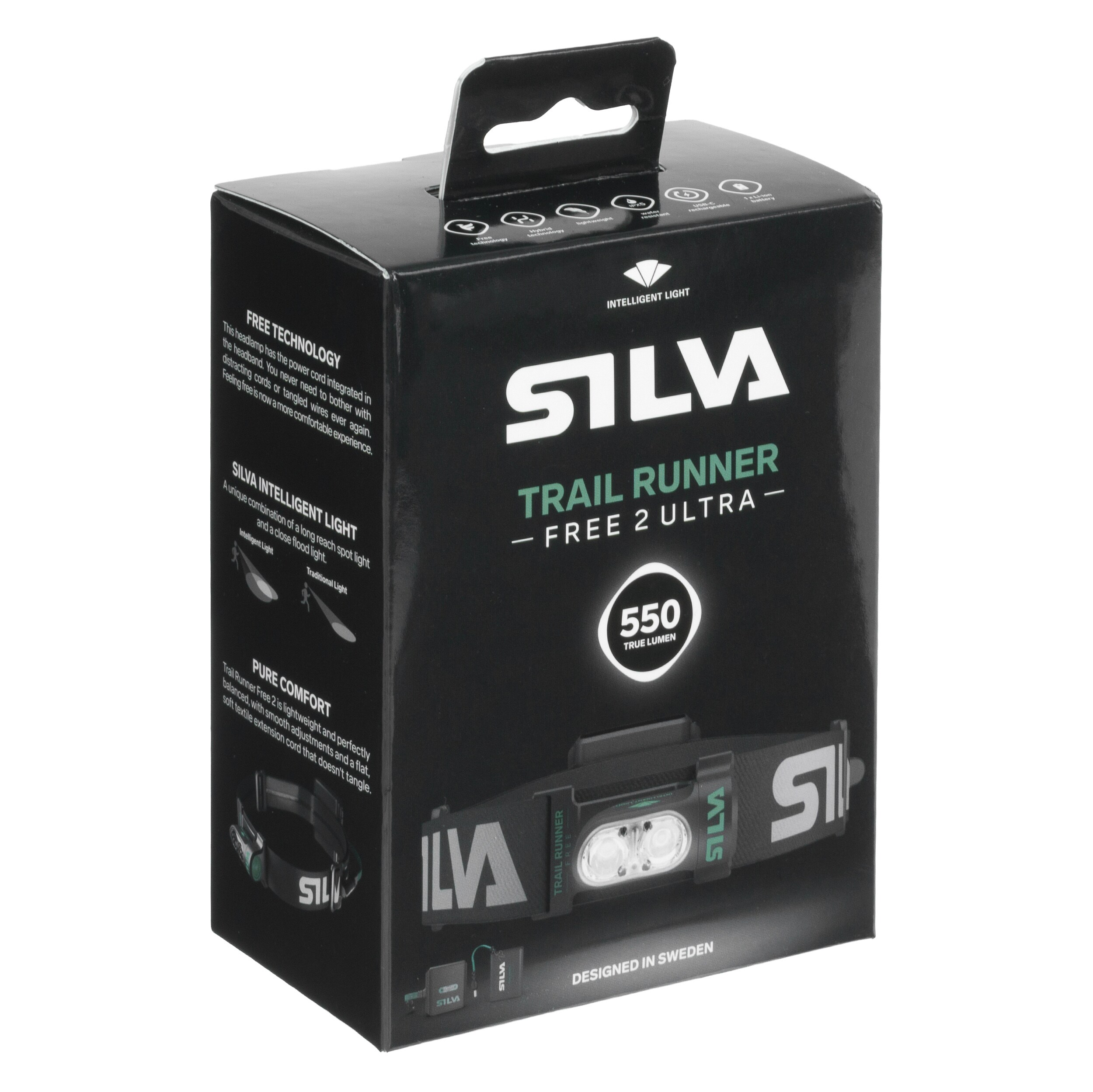 Latarka czołowa Silva Trail Runner Free 2 Ultra - 550 lumenów
