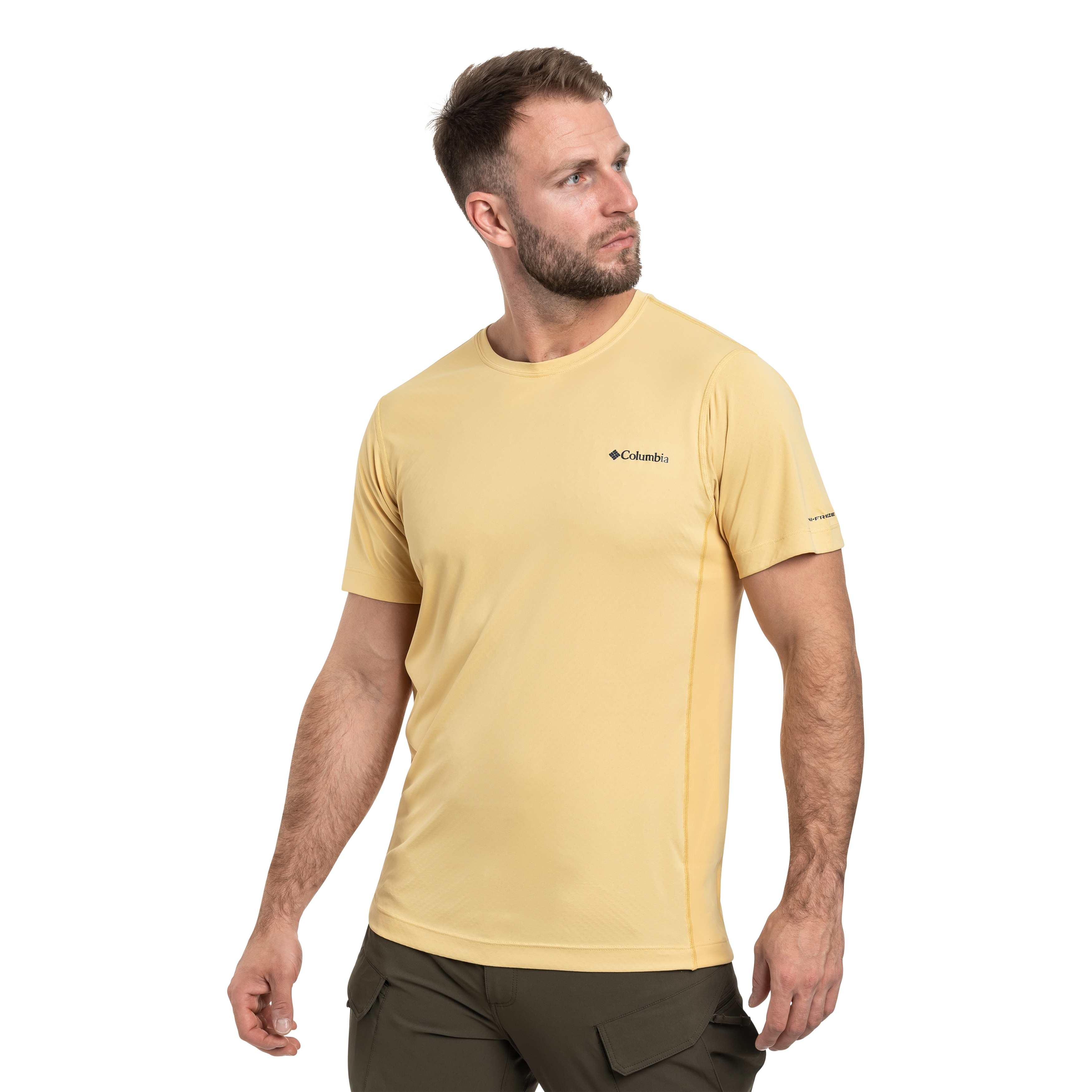 Koszulka termoaktywna Columbia Zero Rules Light Short Sleeve Crew - Sand Dune