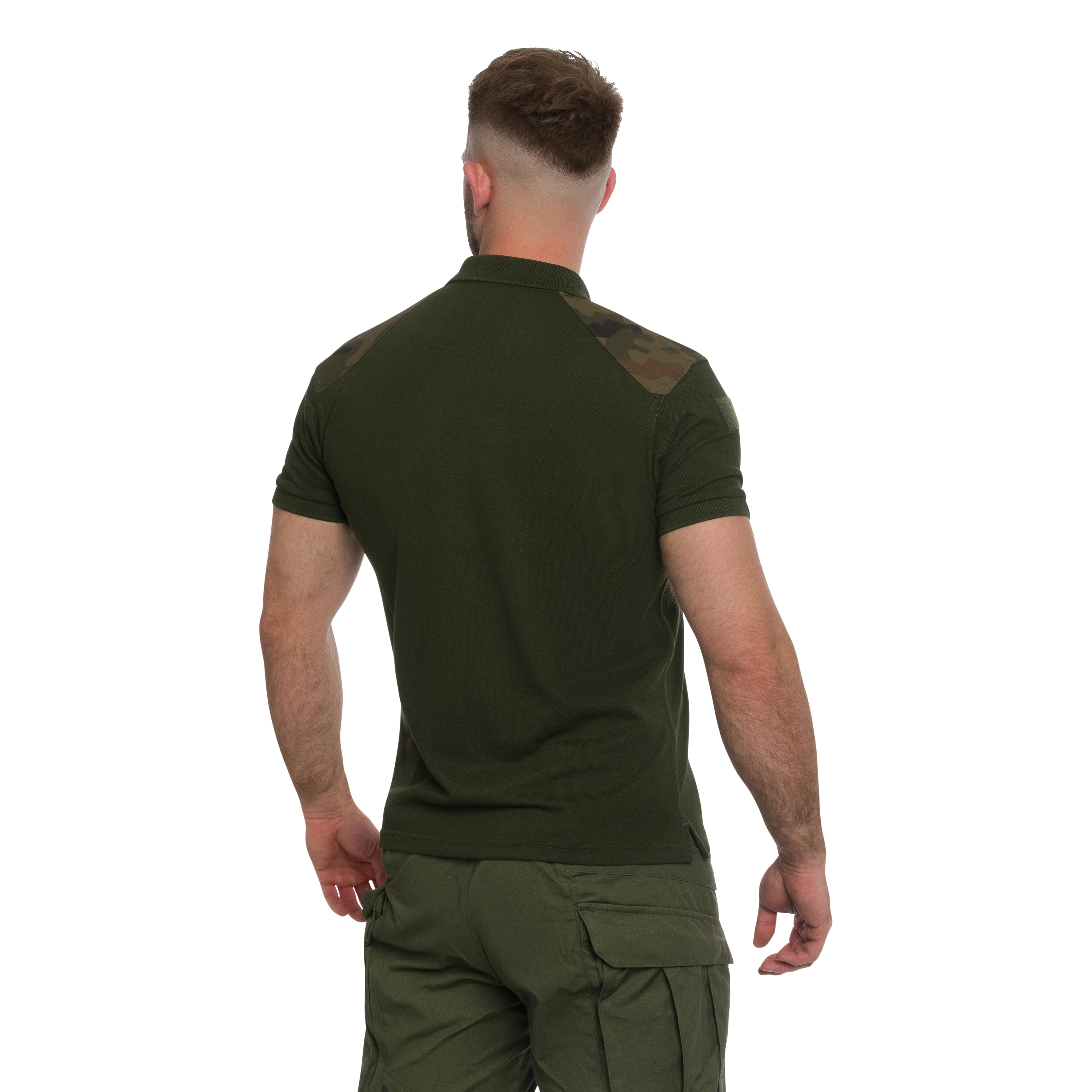 Koszulka polo Texar WP wzór 304A/MON - Olive/wz.93 Pantera PL Woodland