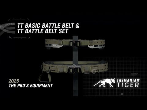 Pas taktyczny Tasmanian Tiger Battle Belt Set - Black