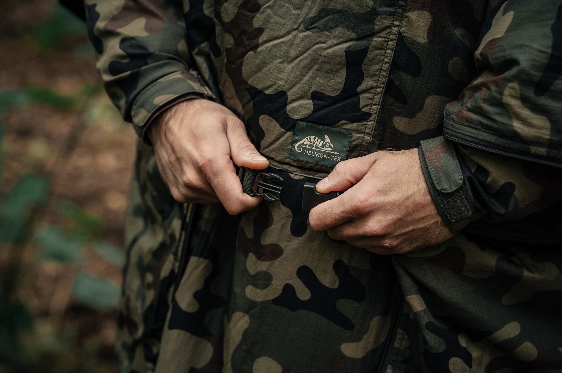 Пончо Helikon Swagman Roll Climashield Apex з функцією спального мішка - wz.93 Pantera PL Woodland