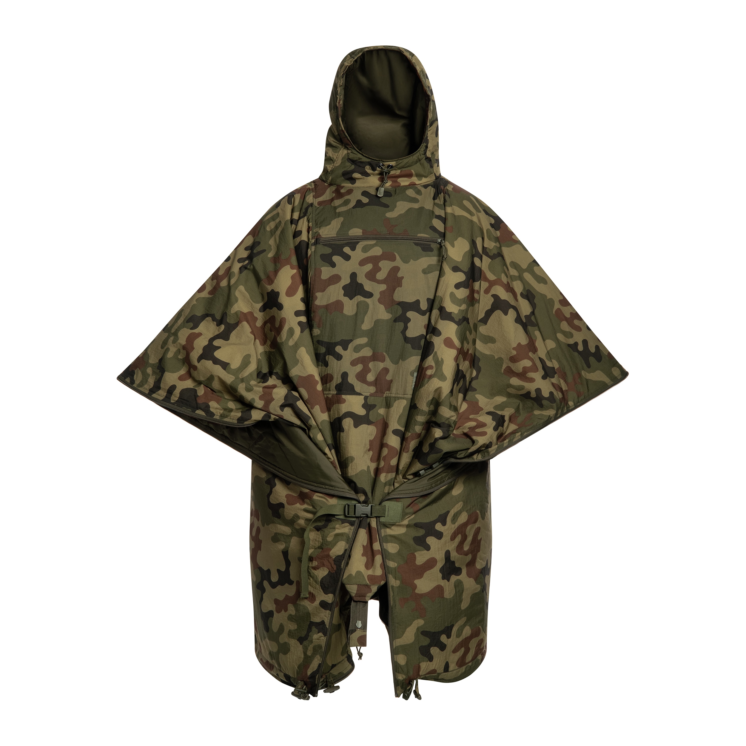 Ponczo Helikon-Tex Swagman Roll Climashield Apex z funkcją śpiwora - wz.93 Pantera PL Woodland