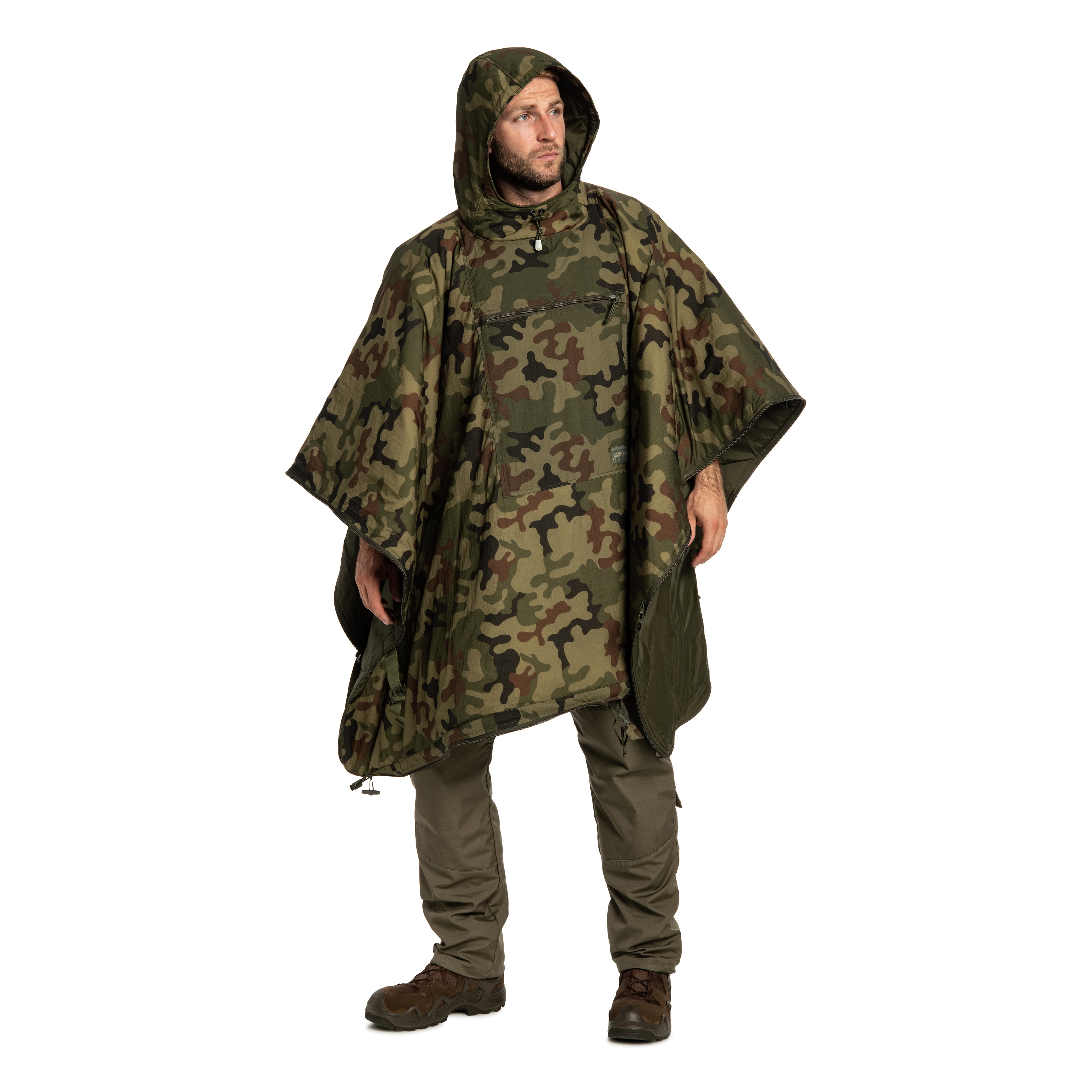 Ponczo Helikon-Tex Swagman Roll Climashield Apex z funkcją śpiwora - wz.93 Pantera PL Woodland