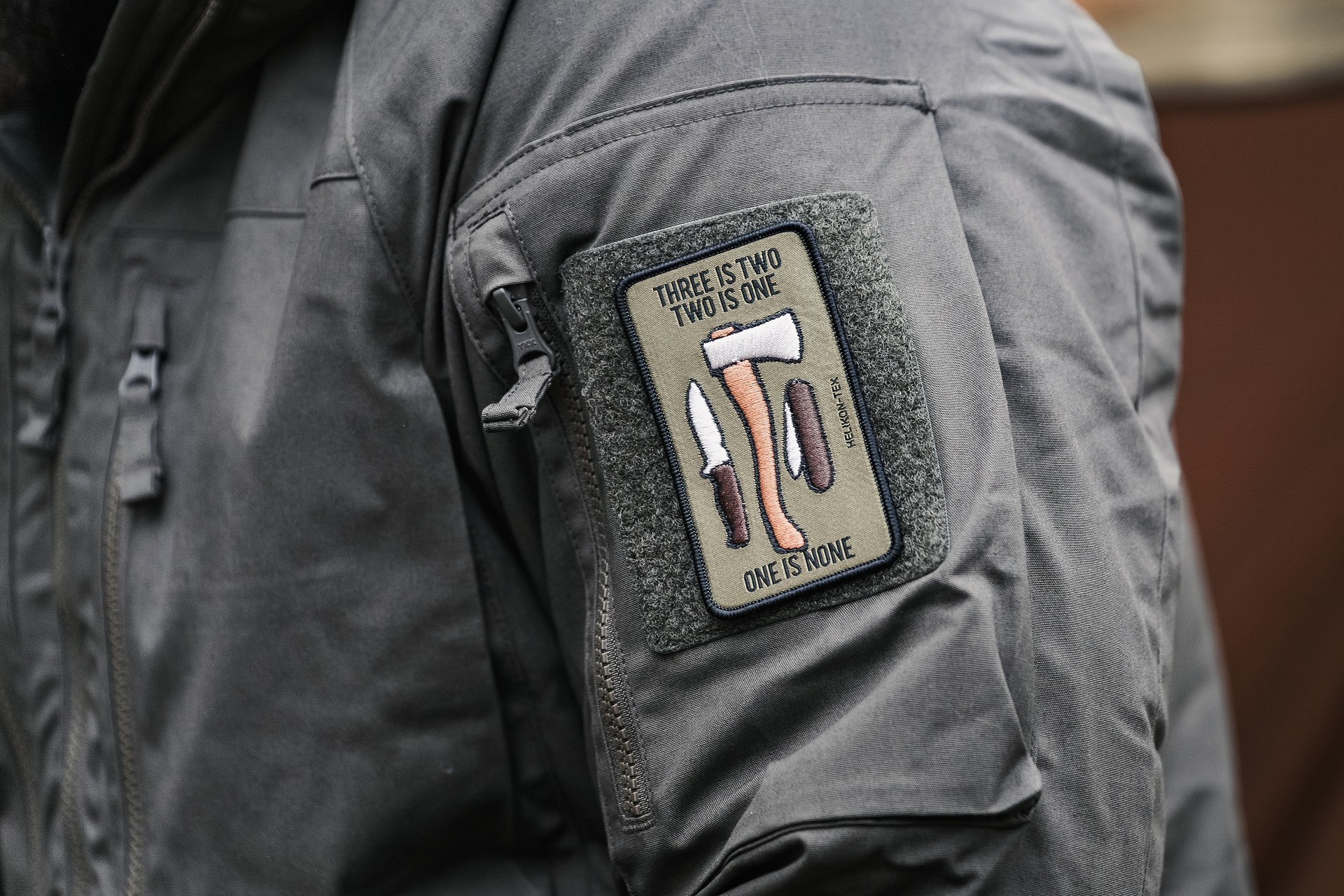 Naszywka Helikon One is none Patch - Green