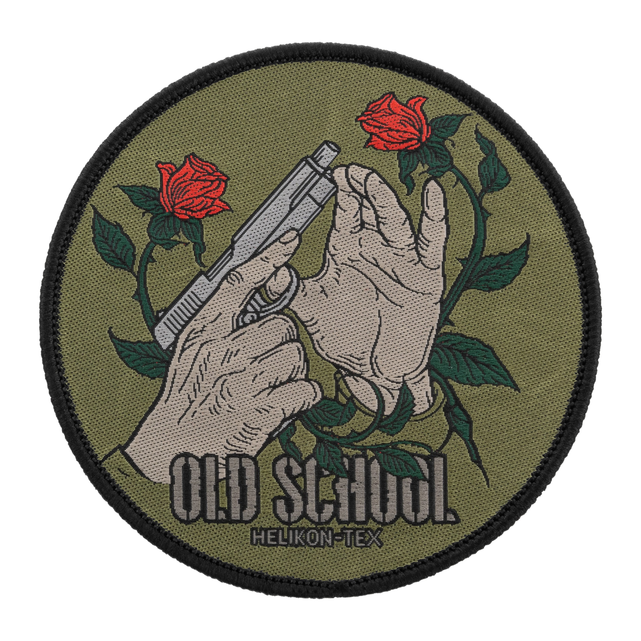 Naszywka Helikon Old School Patch - Green