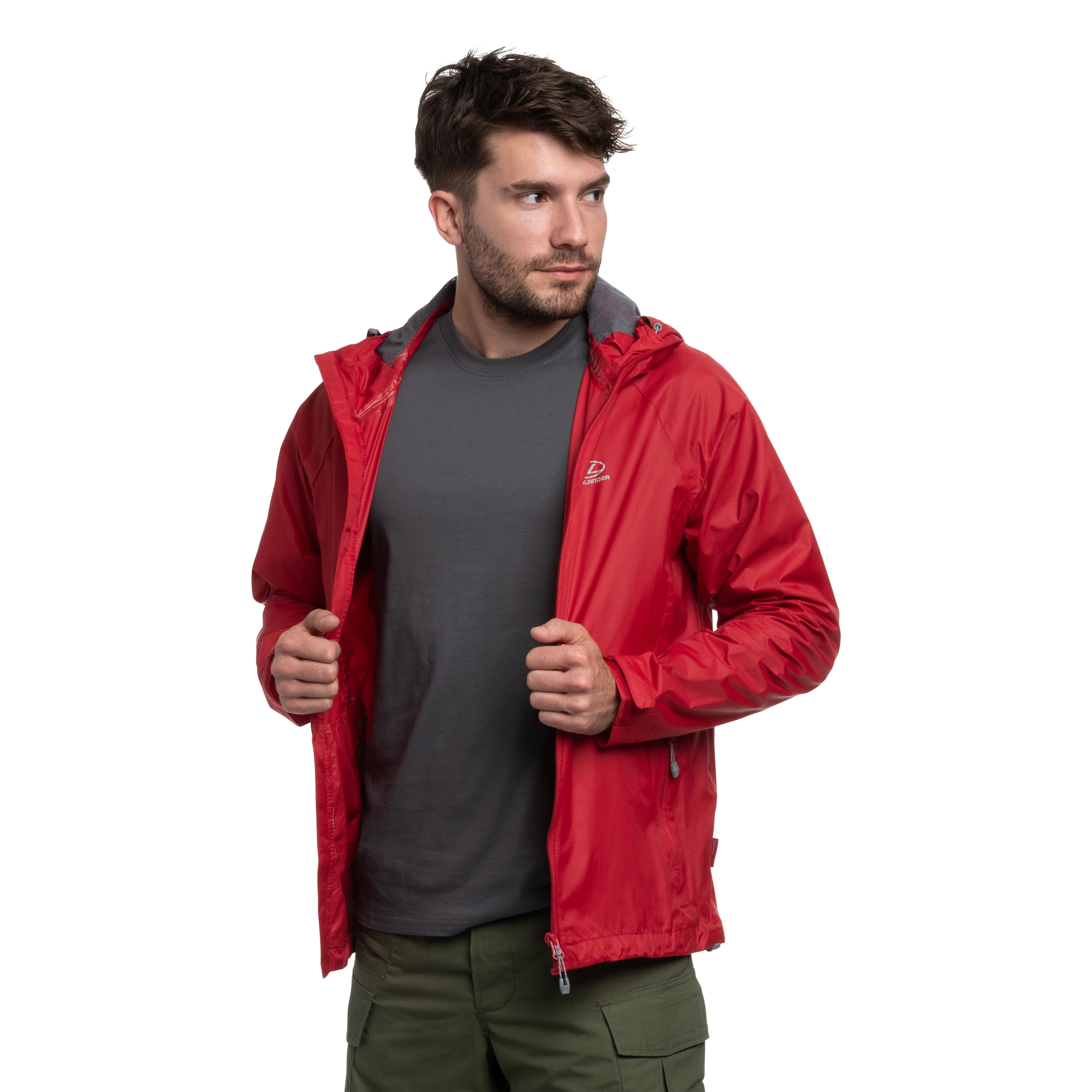 Kurtka Highlander Outdoor Stow & Go Pack Away - Red