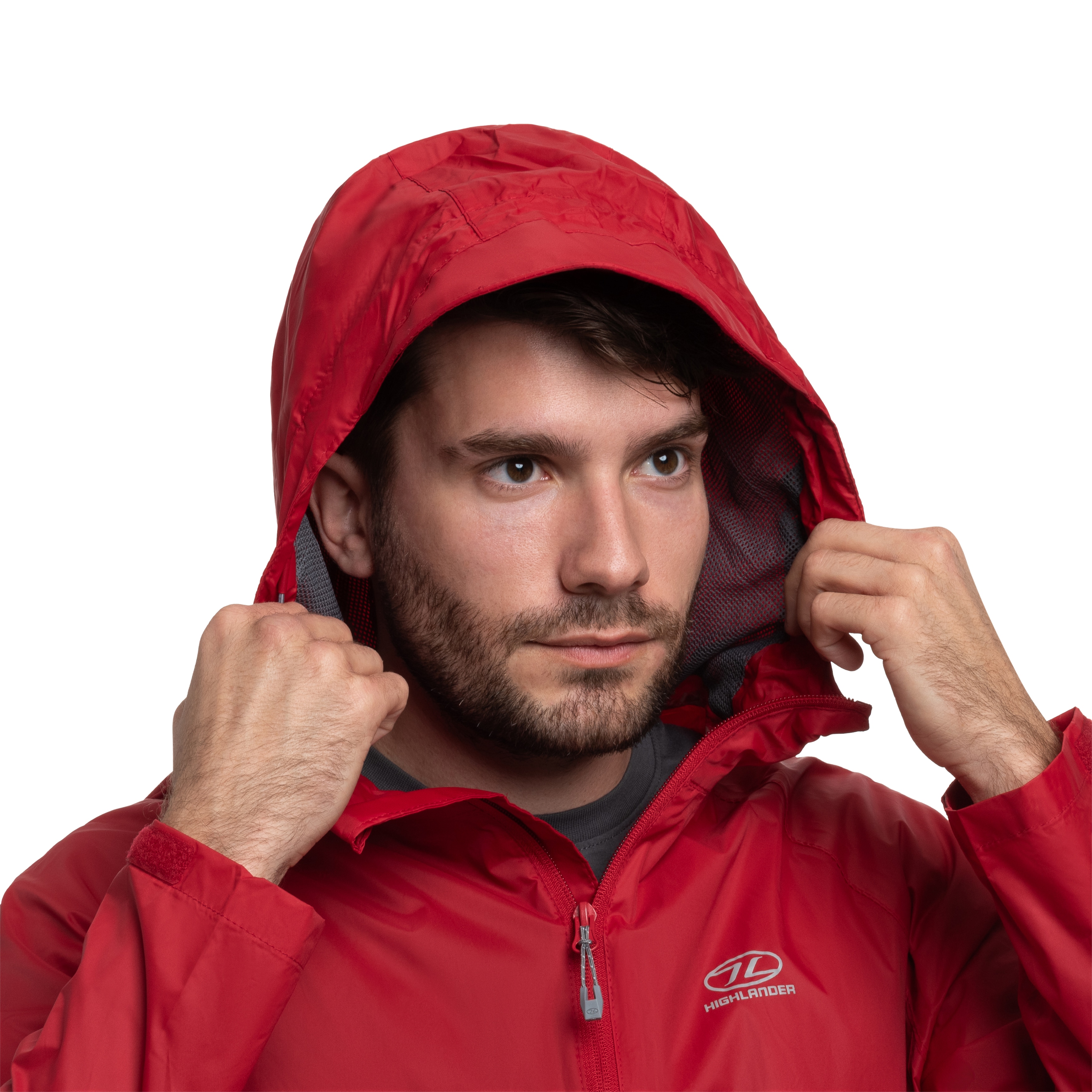 Kurtka Highlander Outdoor Stow & Go Pack Away - Red