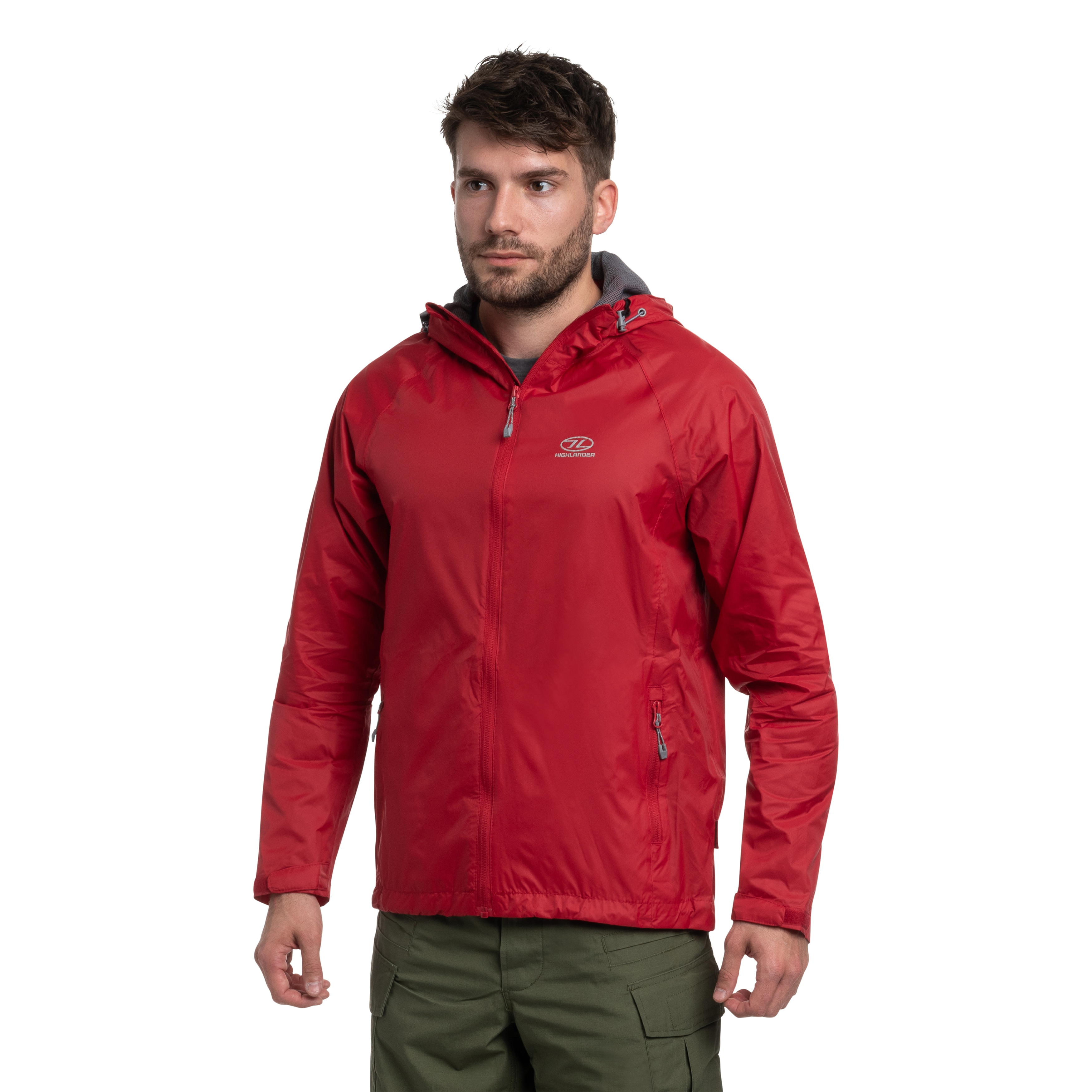 Kurtka Highlander Outdoor Stow & Go Pack Away - Red