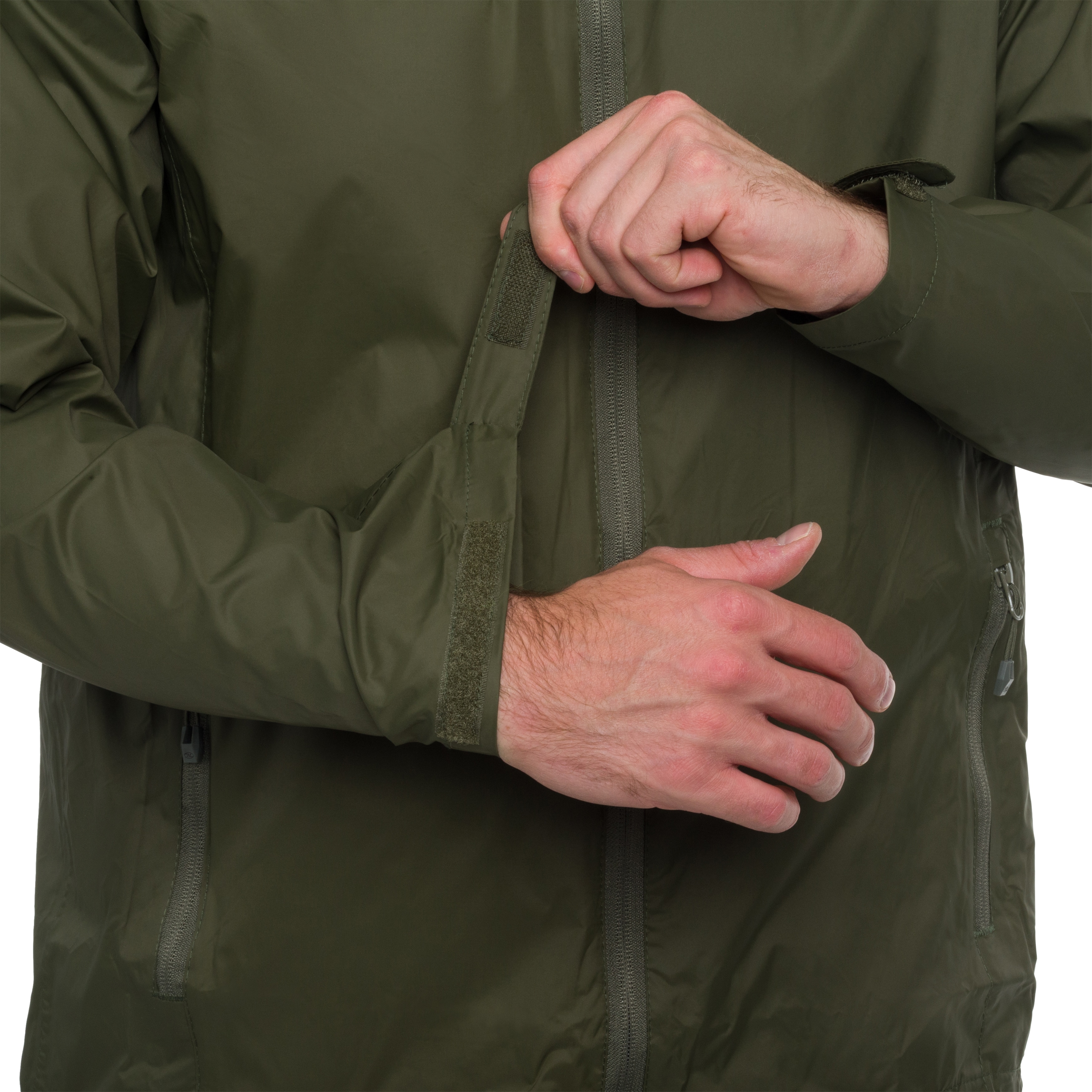 Kurtka Highlander Outdoor Stow & Go Pack Away V2 - Olive Green