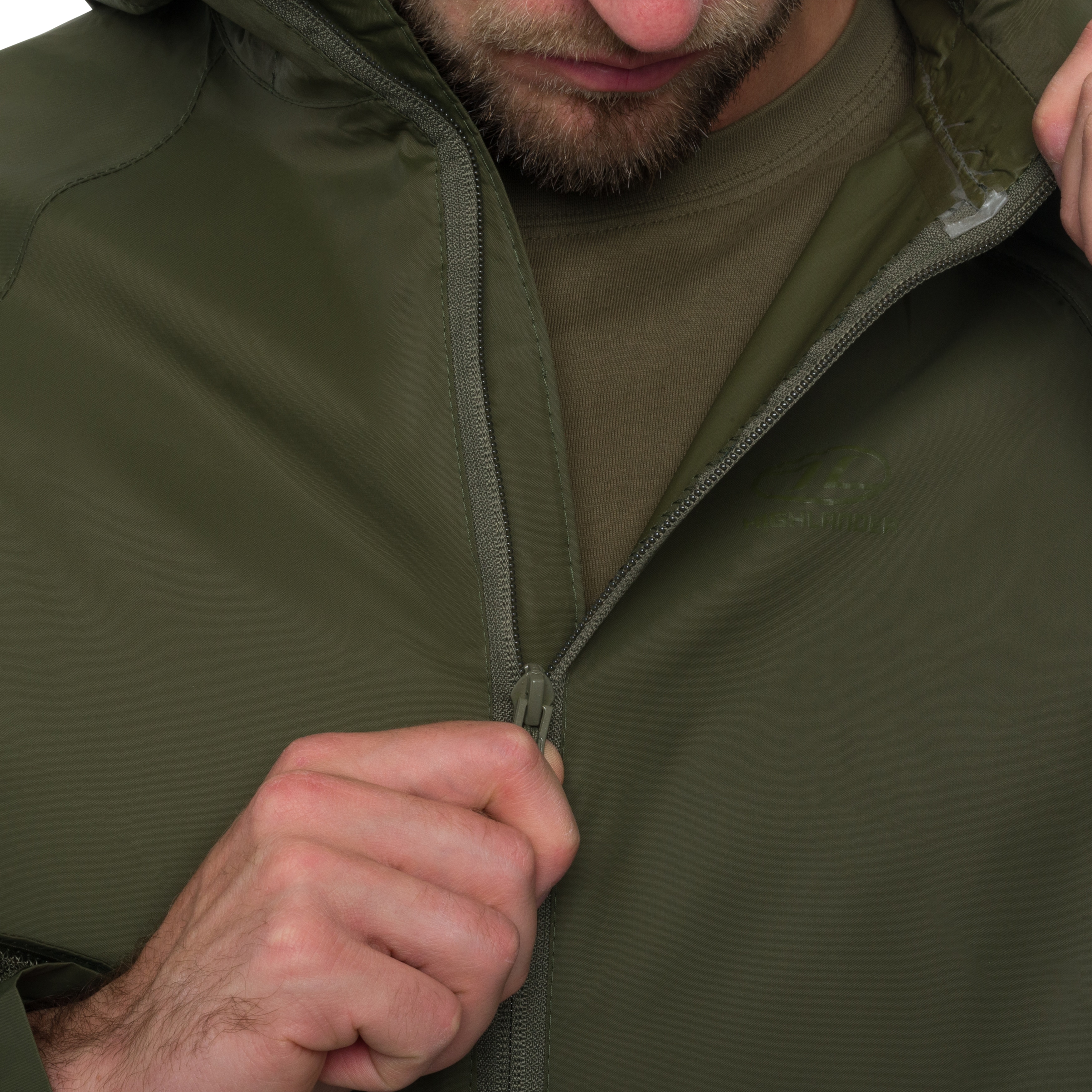 Kurtka Highlander Outdoor Stow & Go Pack Away V2 - Olive Green