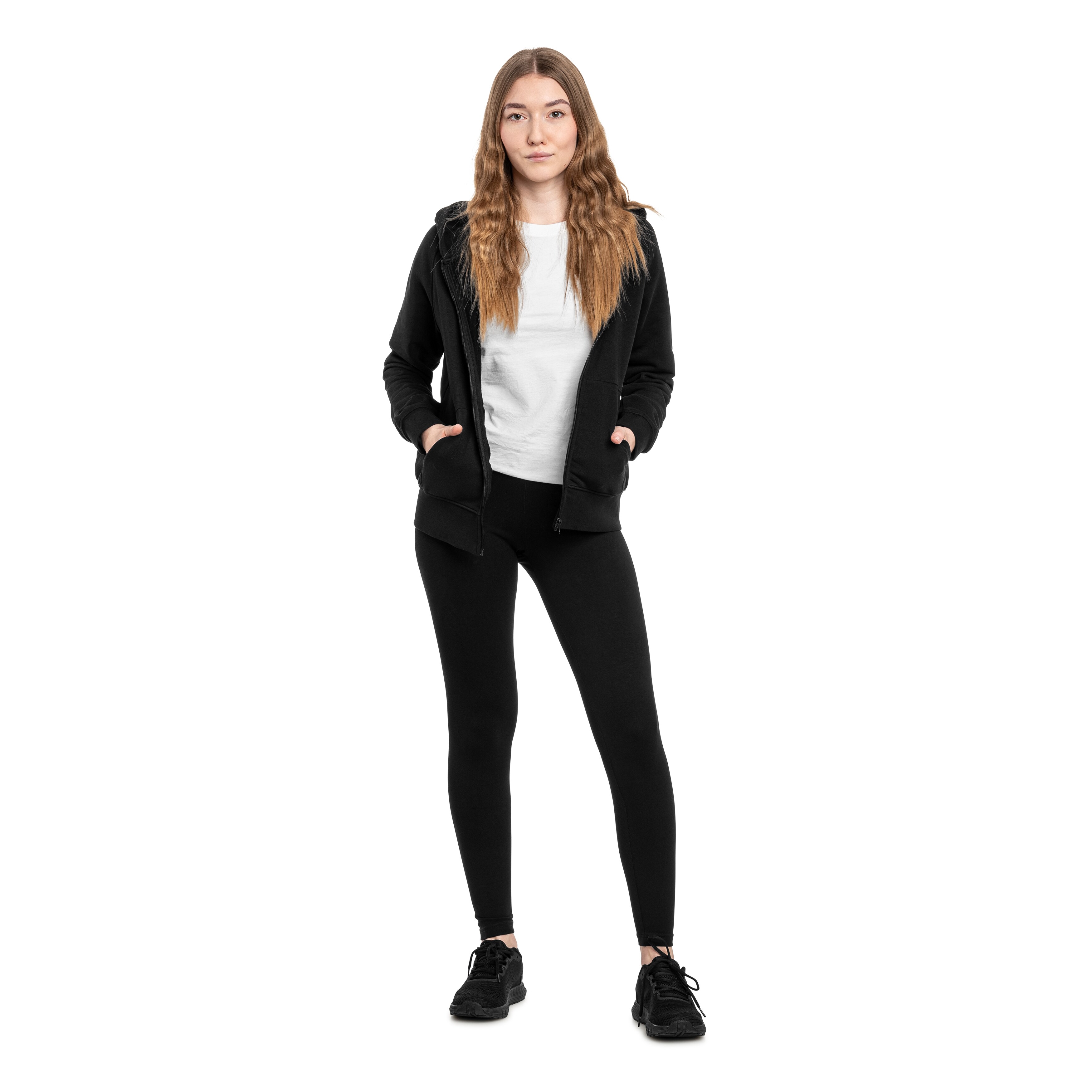 Legginsy damskie 4F CAS F195 - Czarne