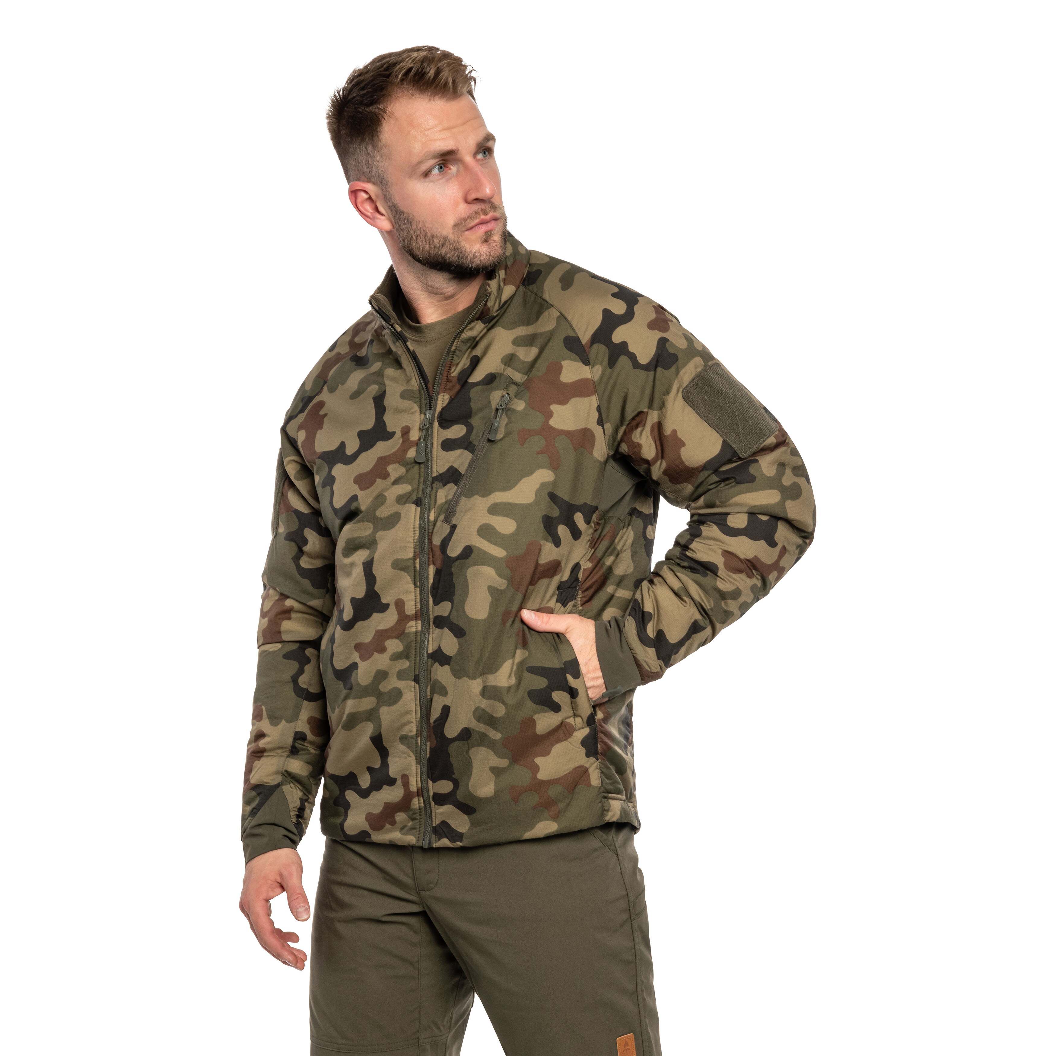 Kurtka Helikon Wolfhound Climashield Apex - wz.93 Pantera PL Woodland