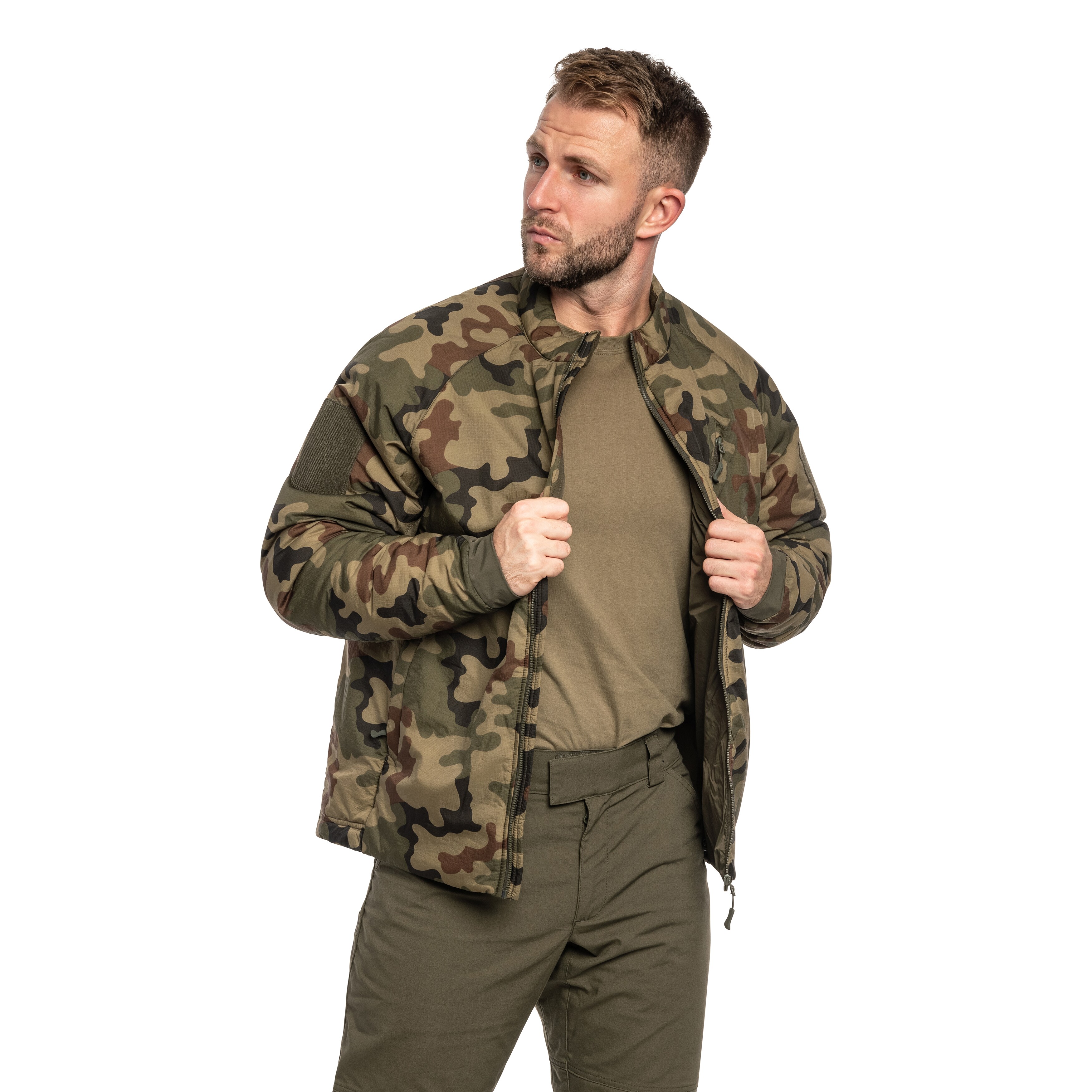 Kurtka Helikon Wolfhound Climashield Apex - wz.93 Pantera PL Woodland
