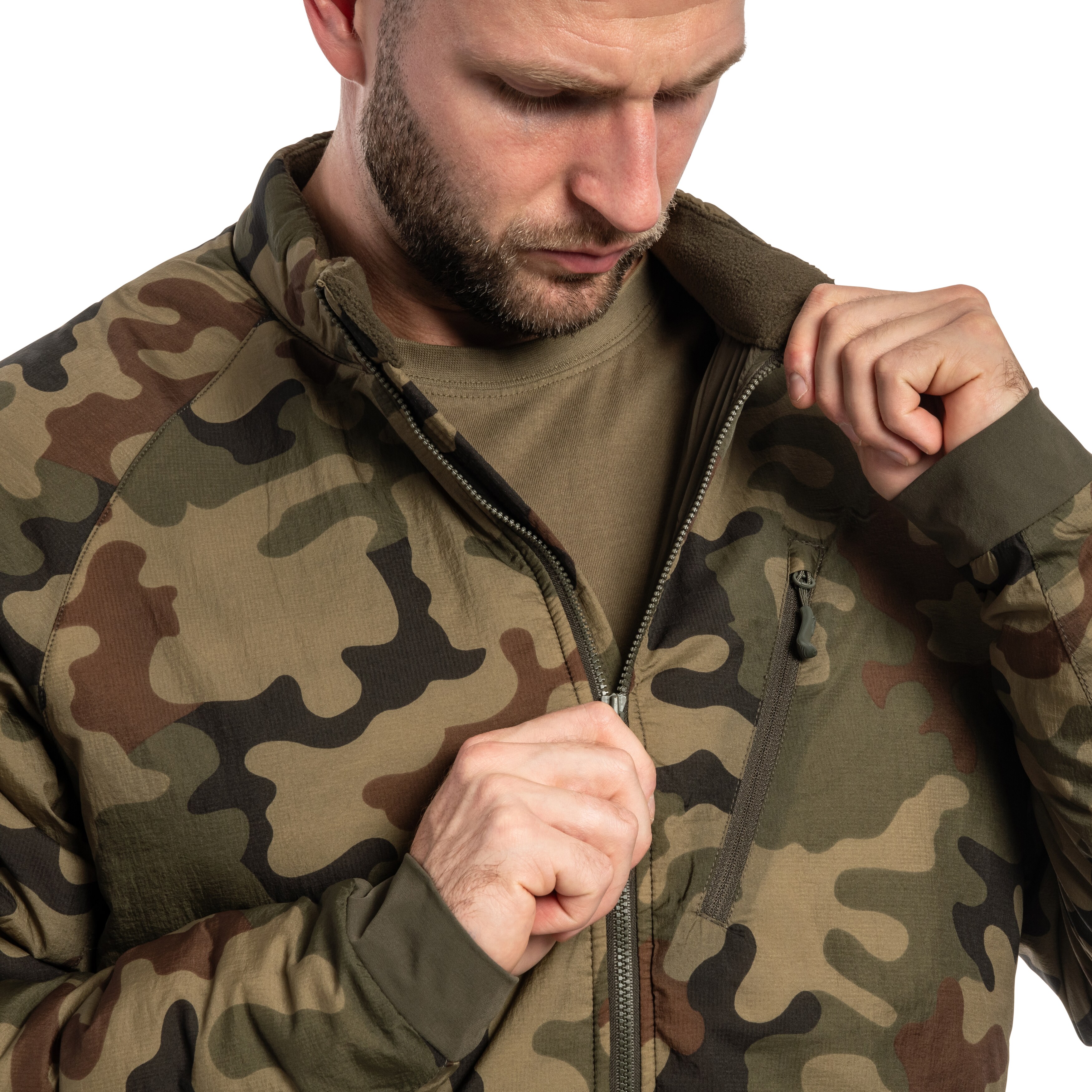 Kurtka Helikon Wolfhound Climashield Apex - wz.93 Pantera PL Woodland