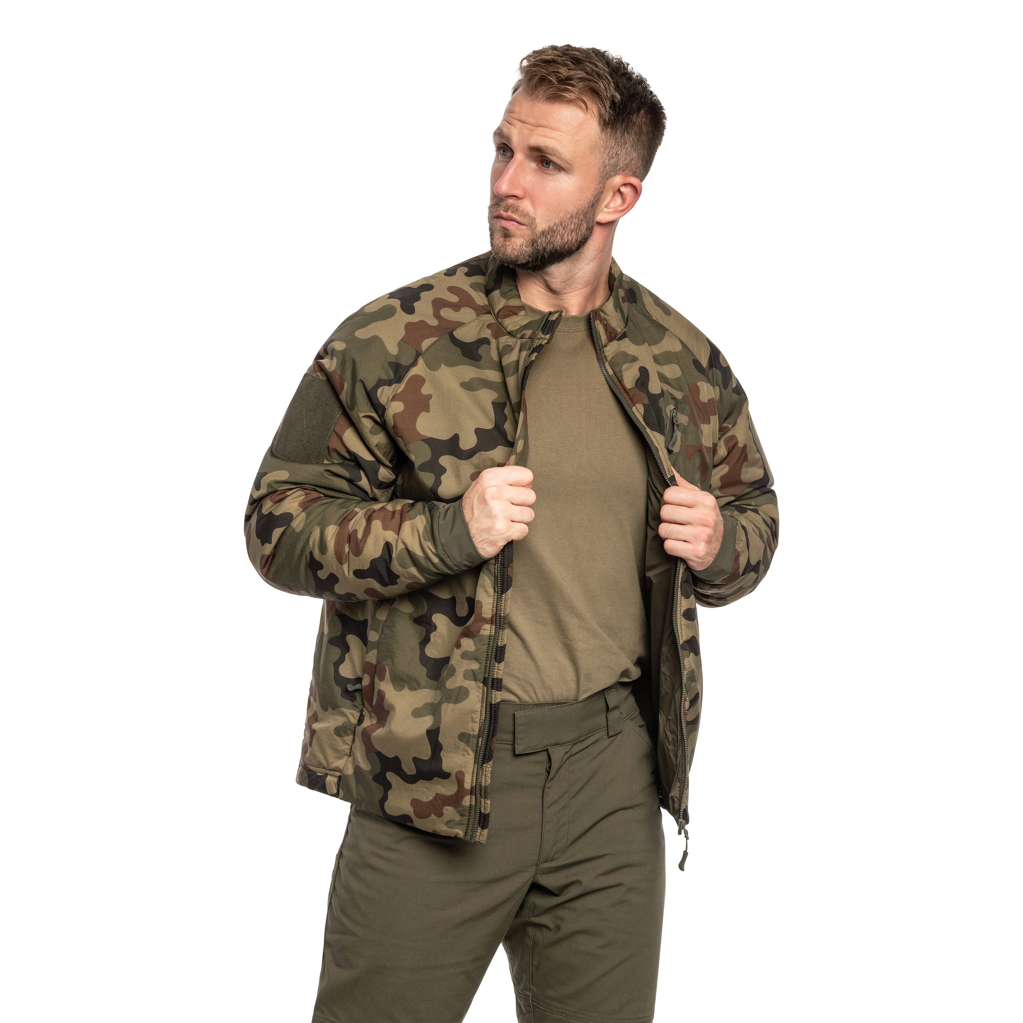 Куртка Helikon-Tex Wolfhound Climashield Apex - wz.93 Pantera PL Woodland