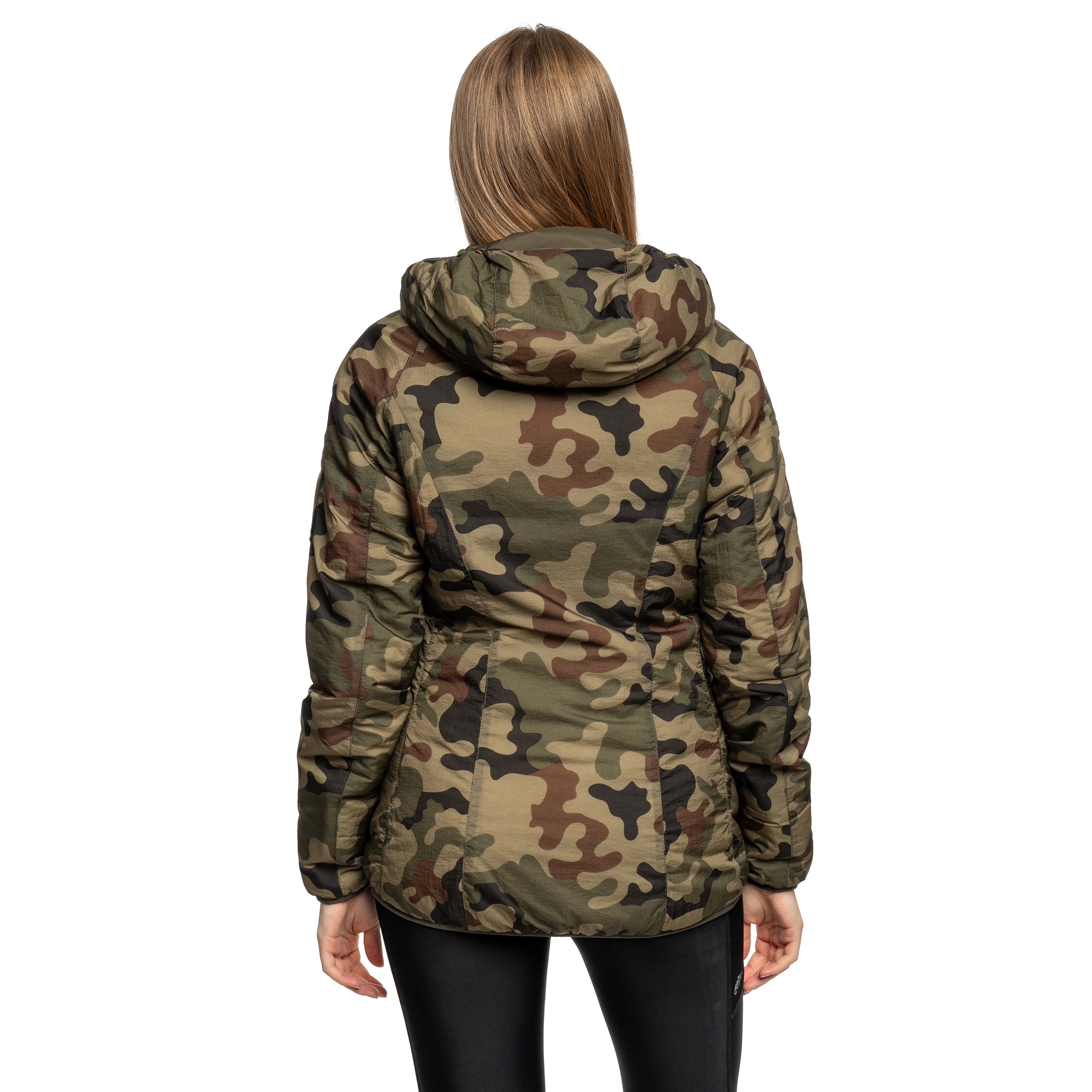Жіноча куртка Helikon Wolfhound Hoodie - PL Woodland