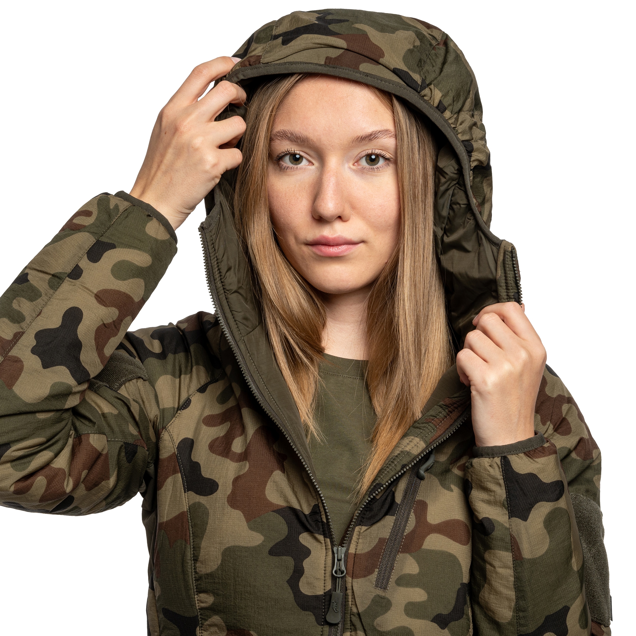 Kurtka damska Helikon-Tex Wolfhound Hoodie - wz.93 Pantera PL Woodland