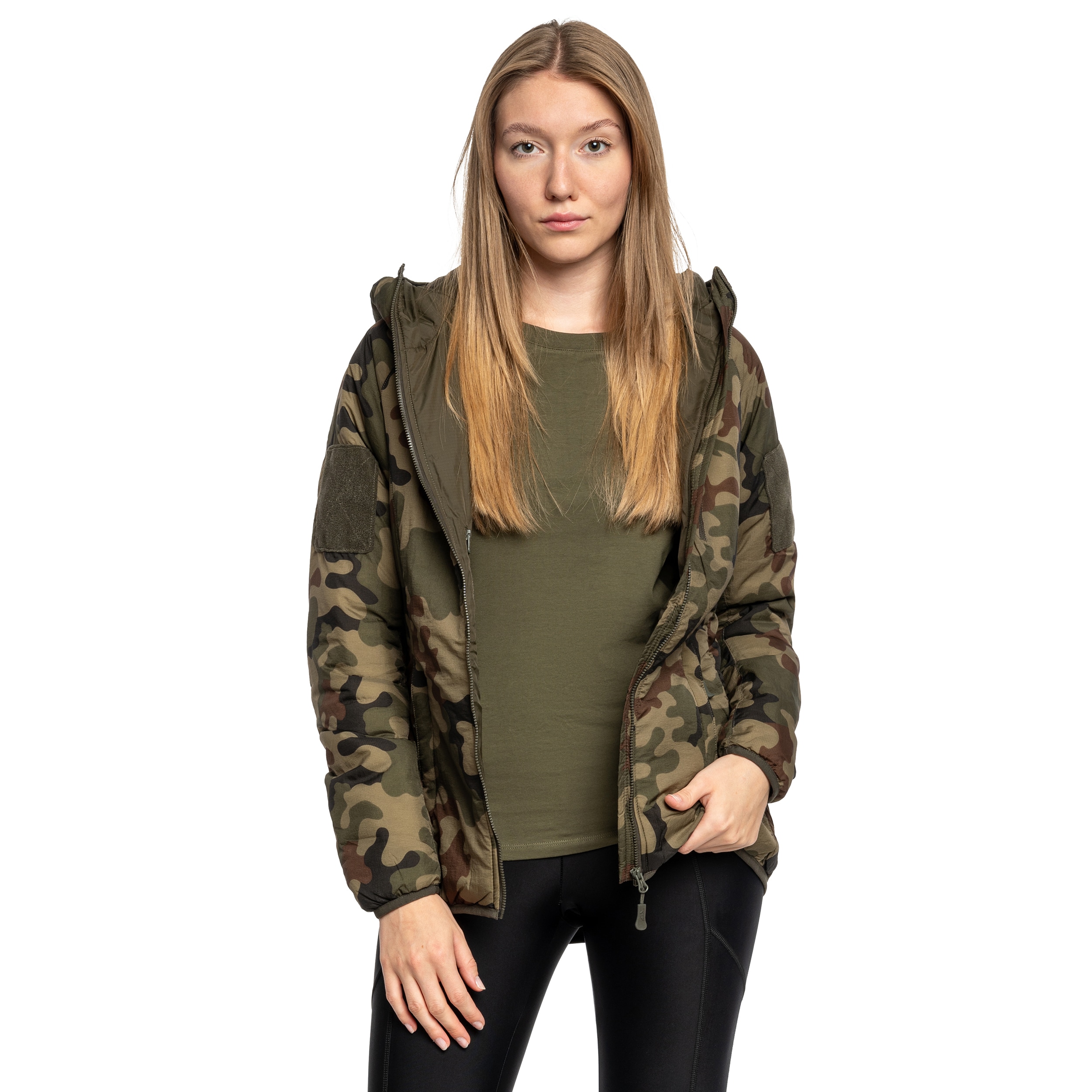 Kurtka damska Helikon-Tex Wolfhound Hoodie - wz.93 Pantera PL Woodland