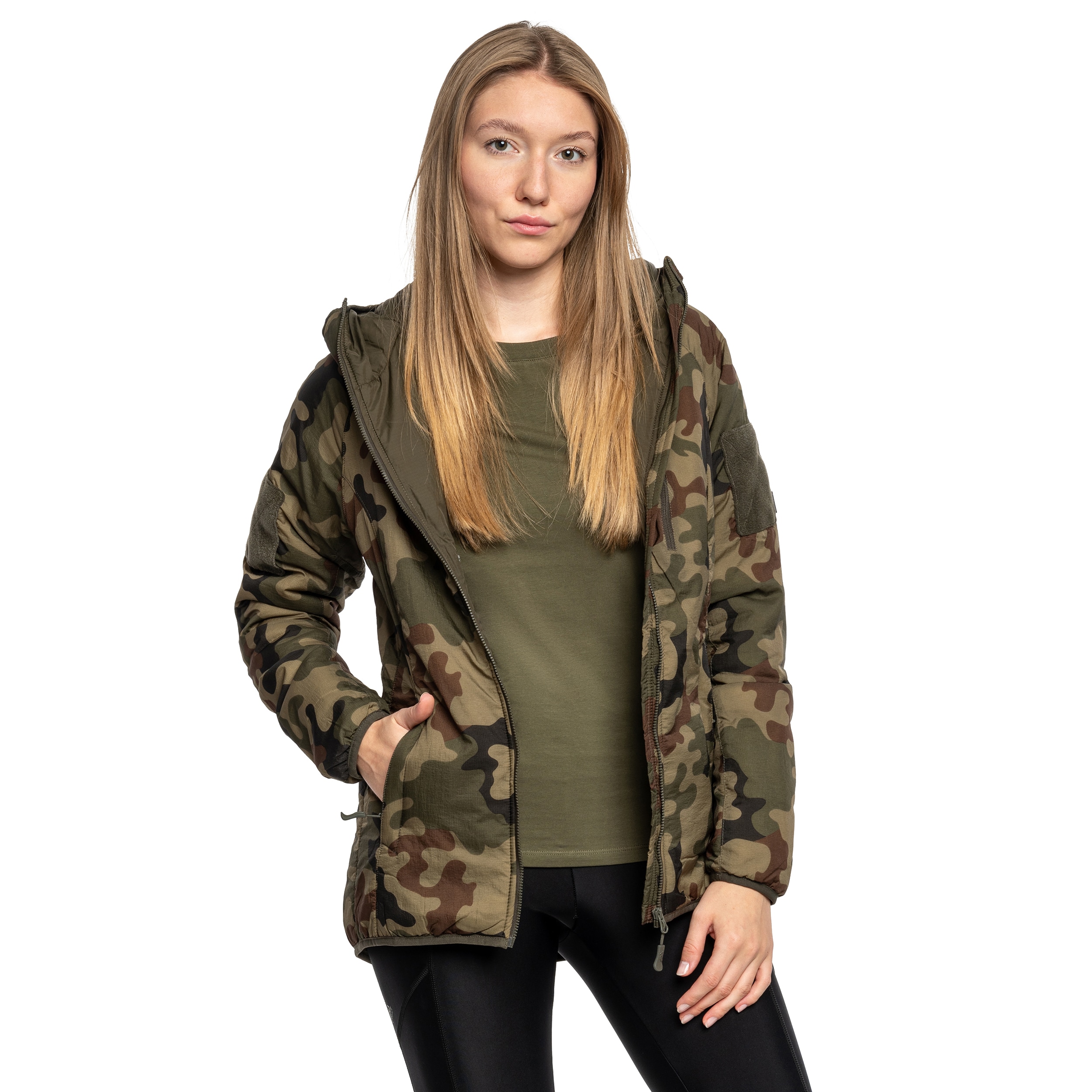 Kurtka damska Helikon-Tex Wolfhound Hoodie - wz.93 Pantera PL Woodland