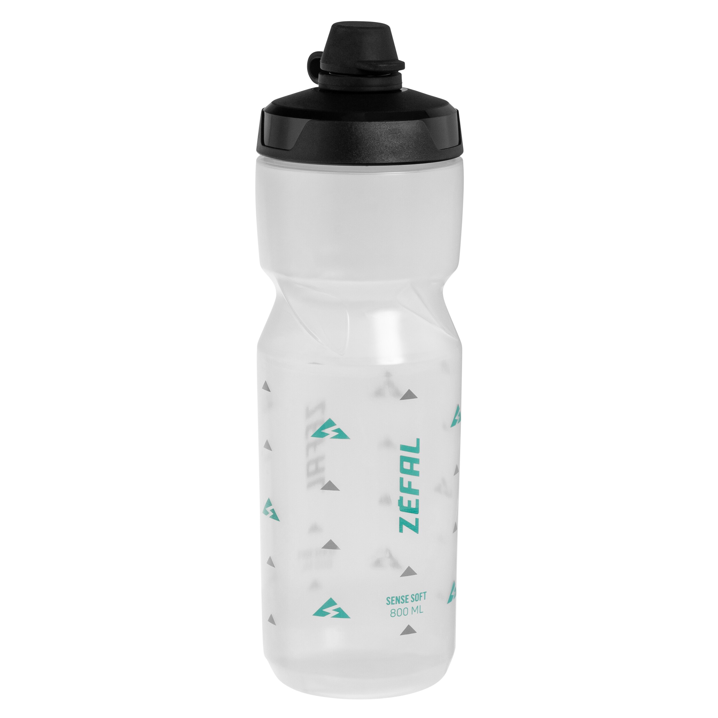Bidon Zefal Sense Soft 80 No-Mud Bottle 800 ml - Translucent