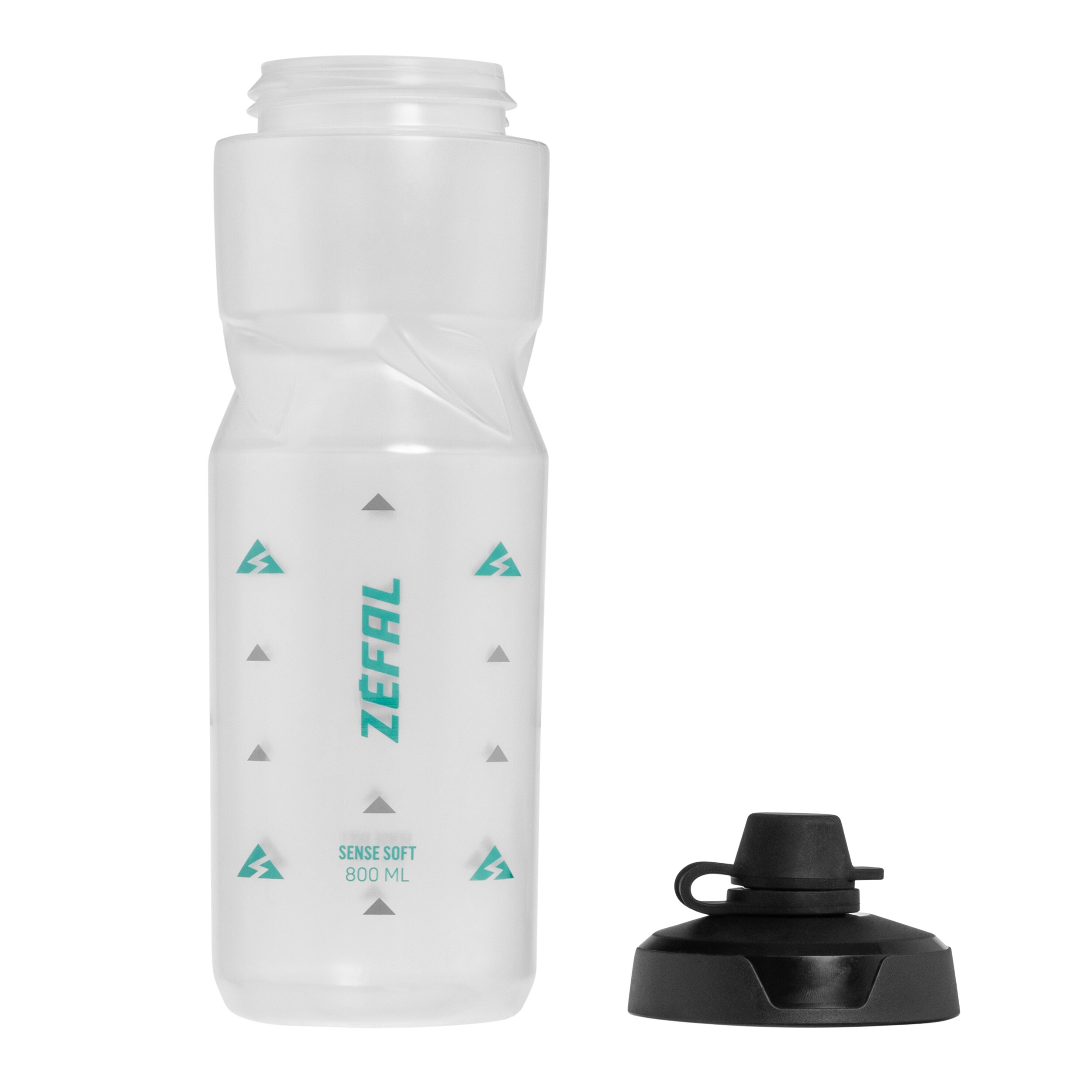 Bidon Zefal Sense Soft 80 No-Mud Bottle 800 ml - Translucent