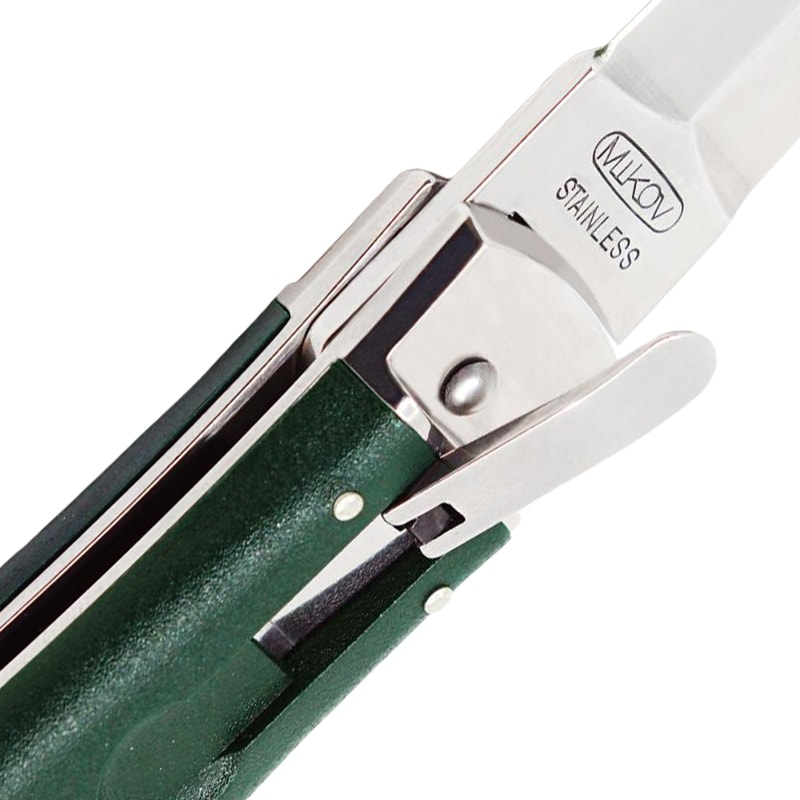 Mikov Predator ABS Spring Knife with Clip 241-NH-1/N - Green