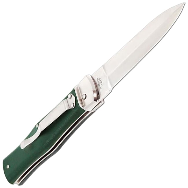 Mikov Predator ABS Spring Knife with Clip 241-NH-1/N - Green