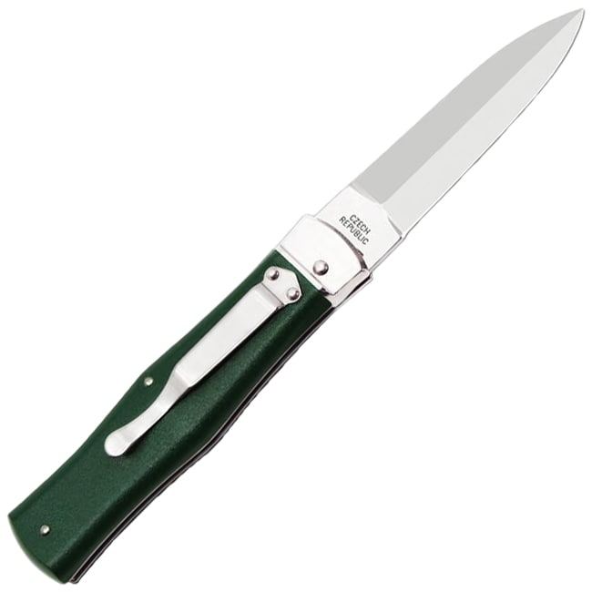 Mikov Predator ABS Spring Knife with Clip 241-NH-1/N - Green