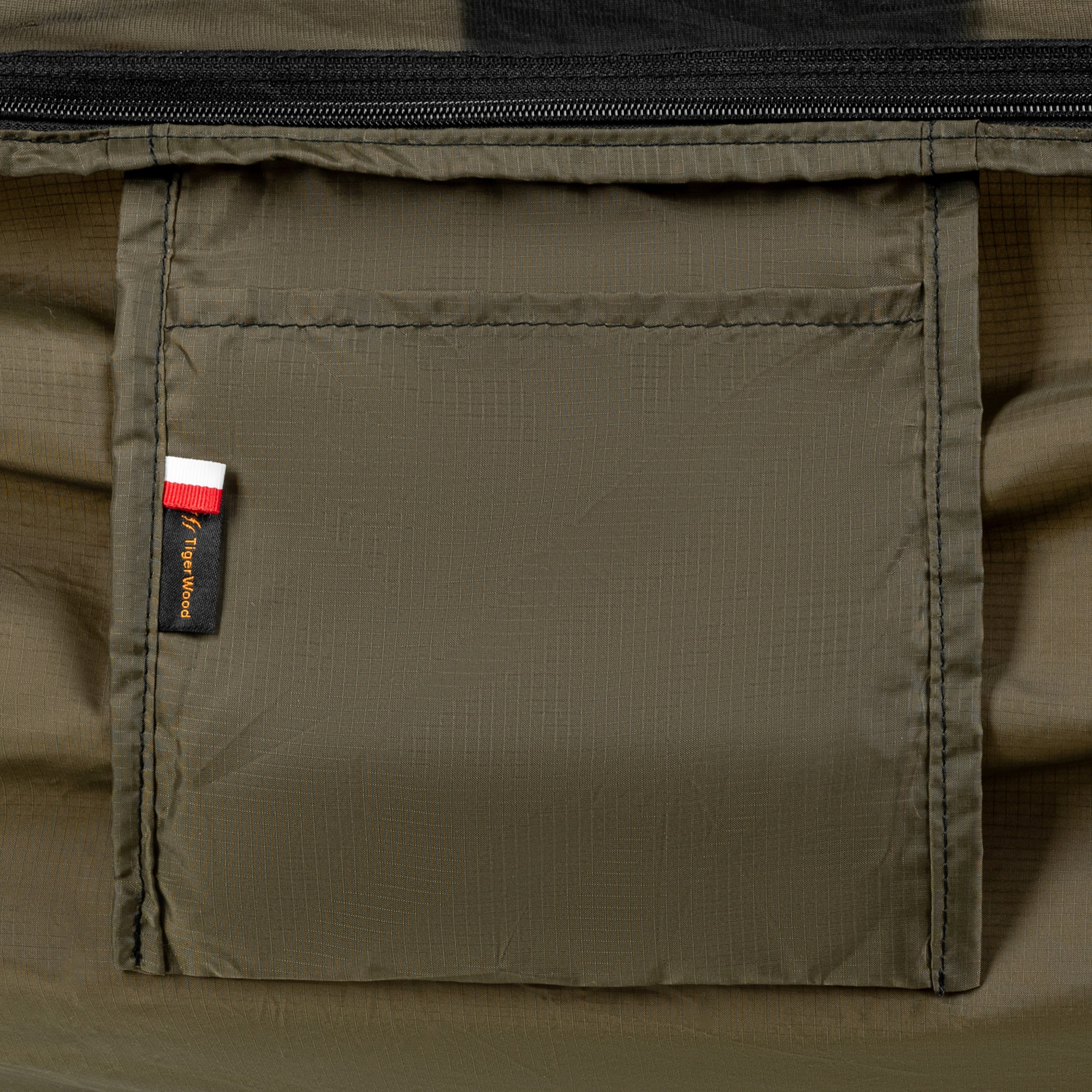 Надлегкий гамак TigerWood Ważka V2 Long Pocket Khaki - з москітною сіткою