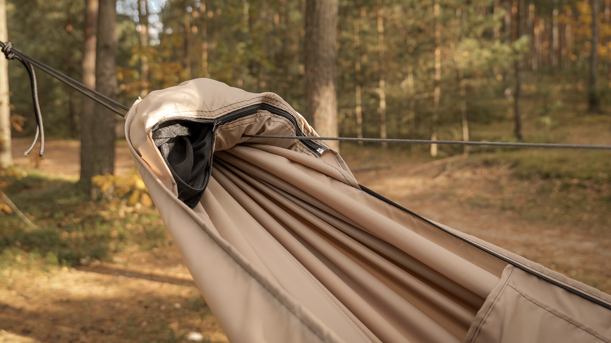 Гамак TigerWood Ważka V1 Long Pocket Desert - з москітною сіткою