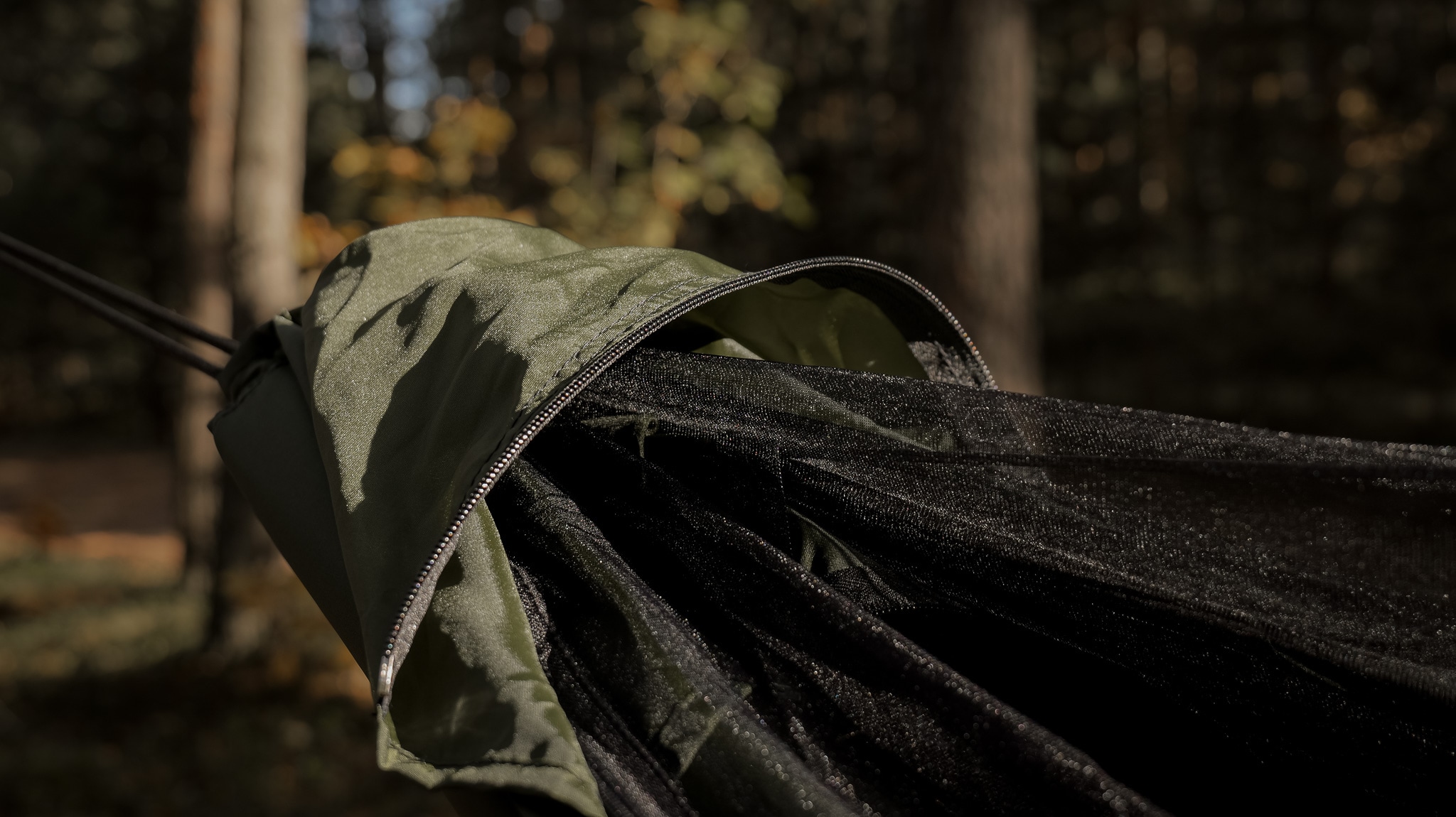 Hamak TigerWood Ważka V1 Long Pocket Green - z moskitierą