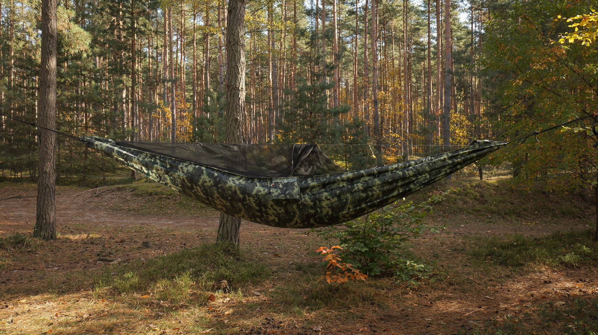 Гамак TigerWood Ważka V1 Long Pocket Camo - з москітною сіткою
