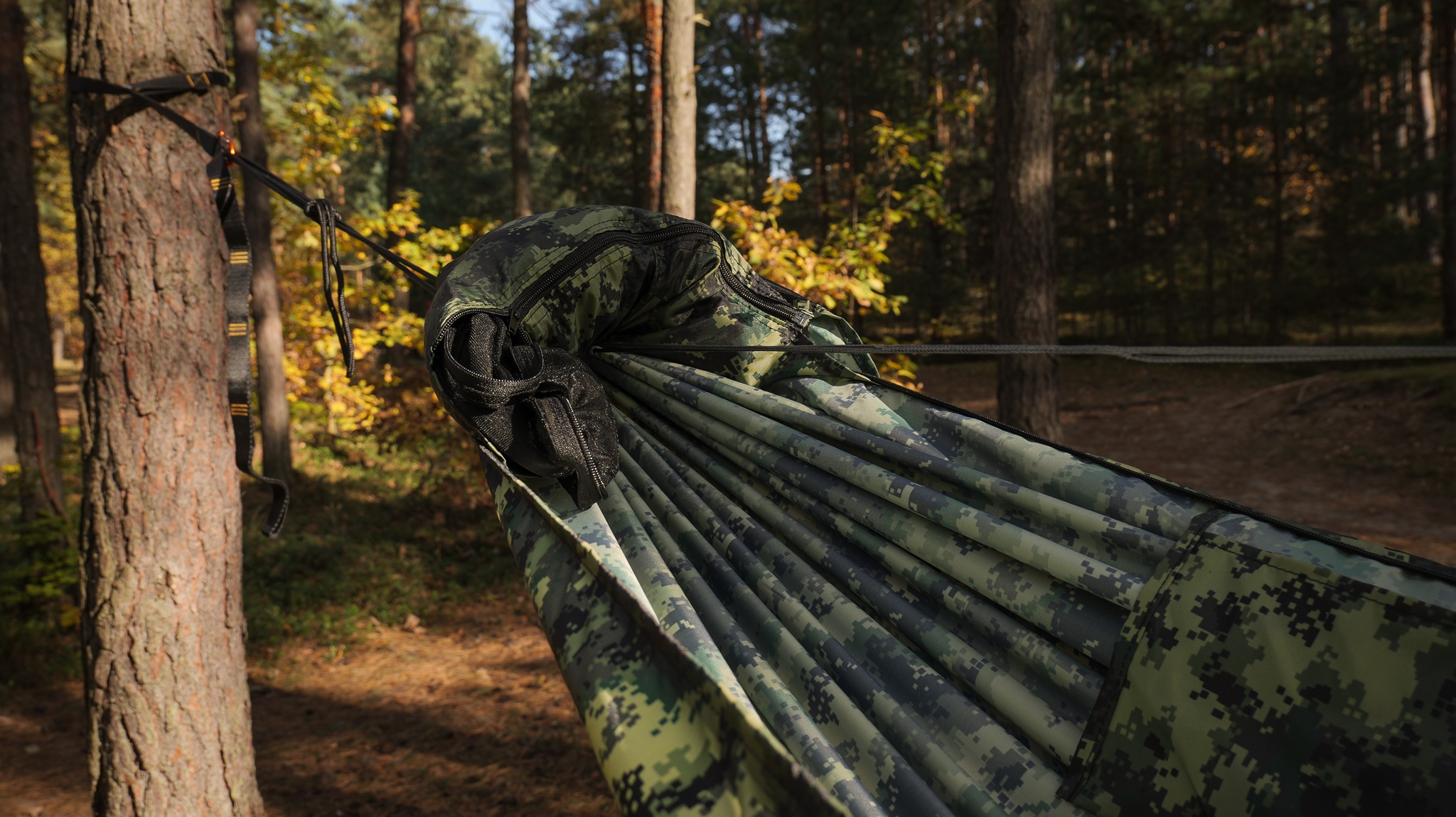 Hamak TigerWood Ważka V1 Long Pocket Camo - z moskitierą