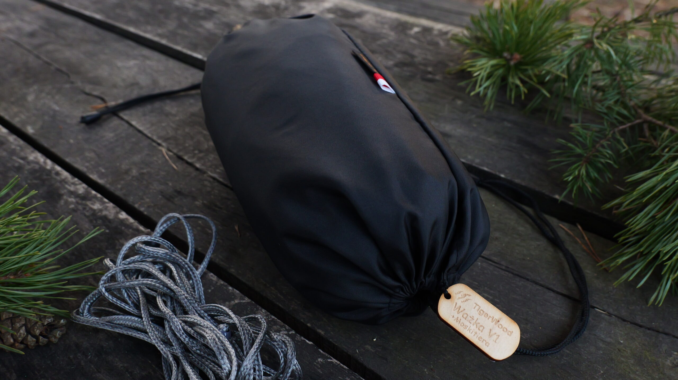 Гамак TigerWood Ważka V1 Double Zip з москітною сіткою - Black