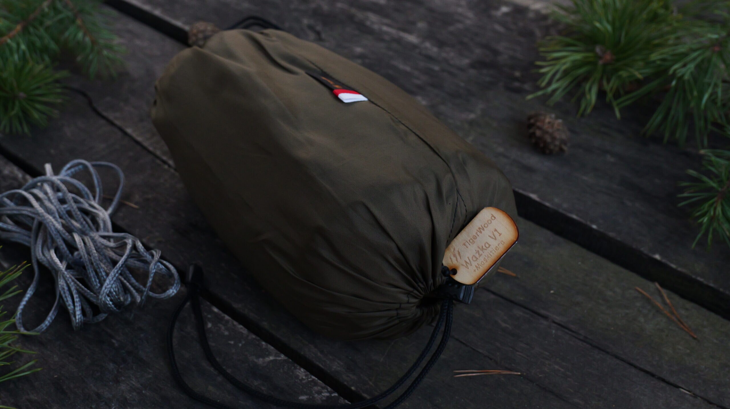 Гамак TigerWood Ważka V1 Double Zip з москітною сіткою - Khaki