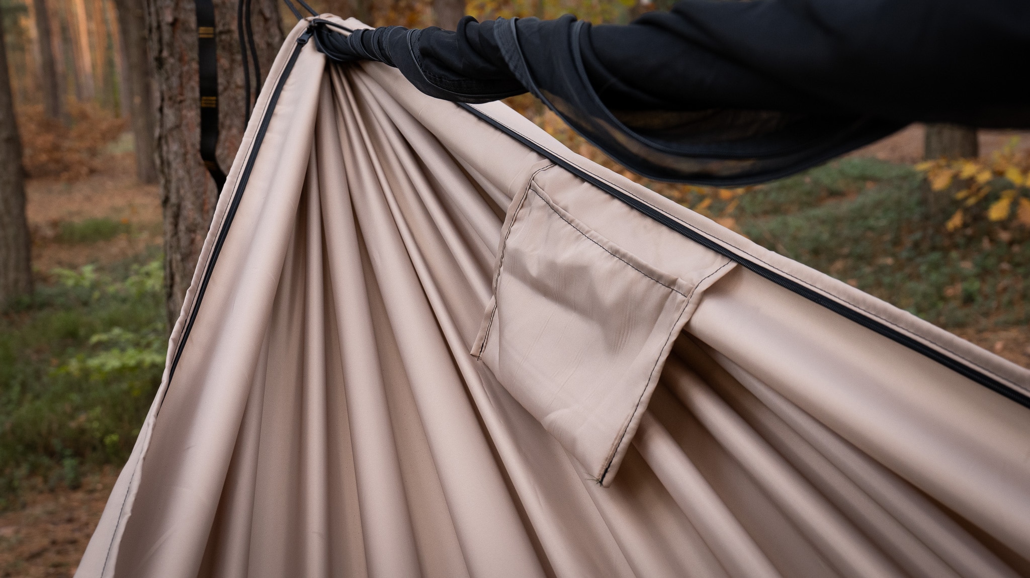 Hamak TigerWood Ważka V1 Double Zip z moskitierą - Desert