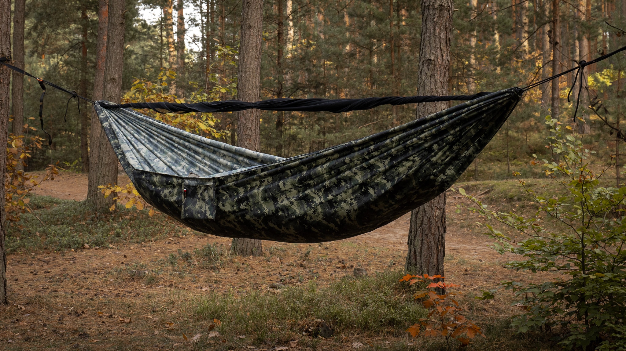 Hamak TigerWood Ważka V1 Long Double Zip Camo - z moskitierą