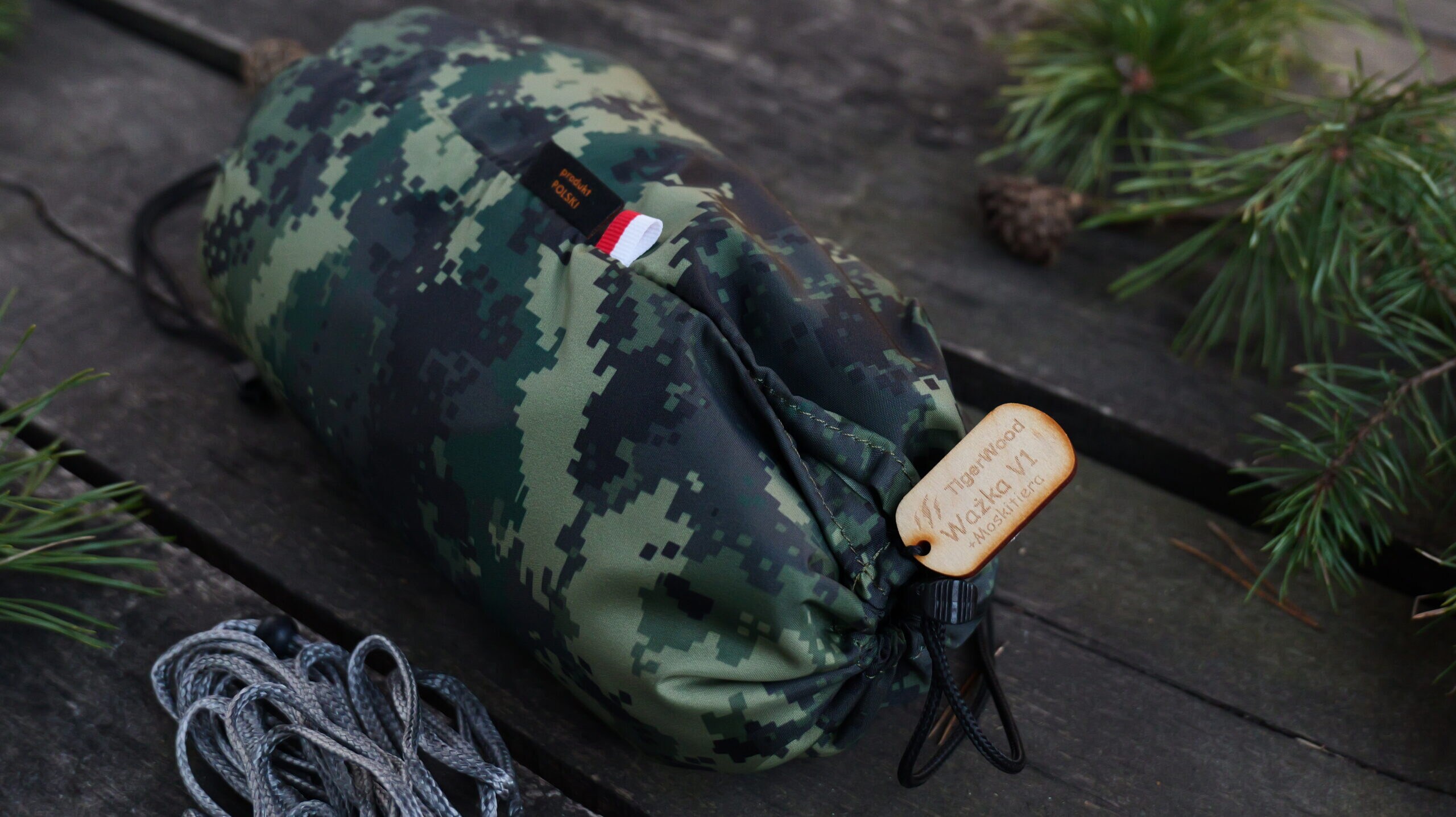 Гамак TigerWood Ważka V1 Double Zip з москітною сіткою - Camo