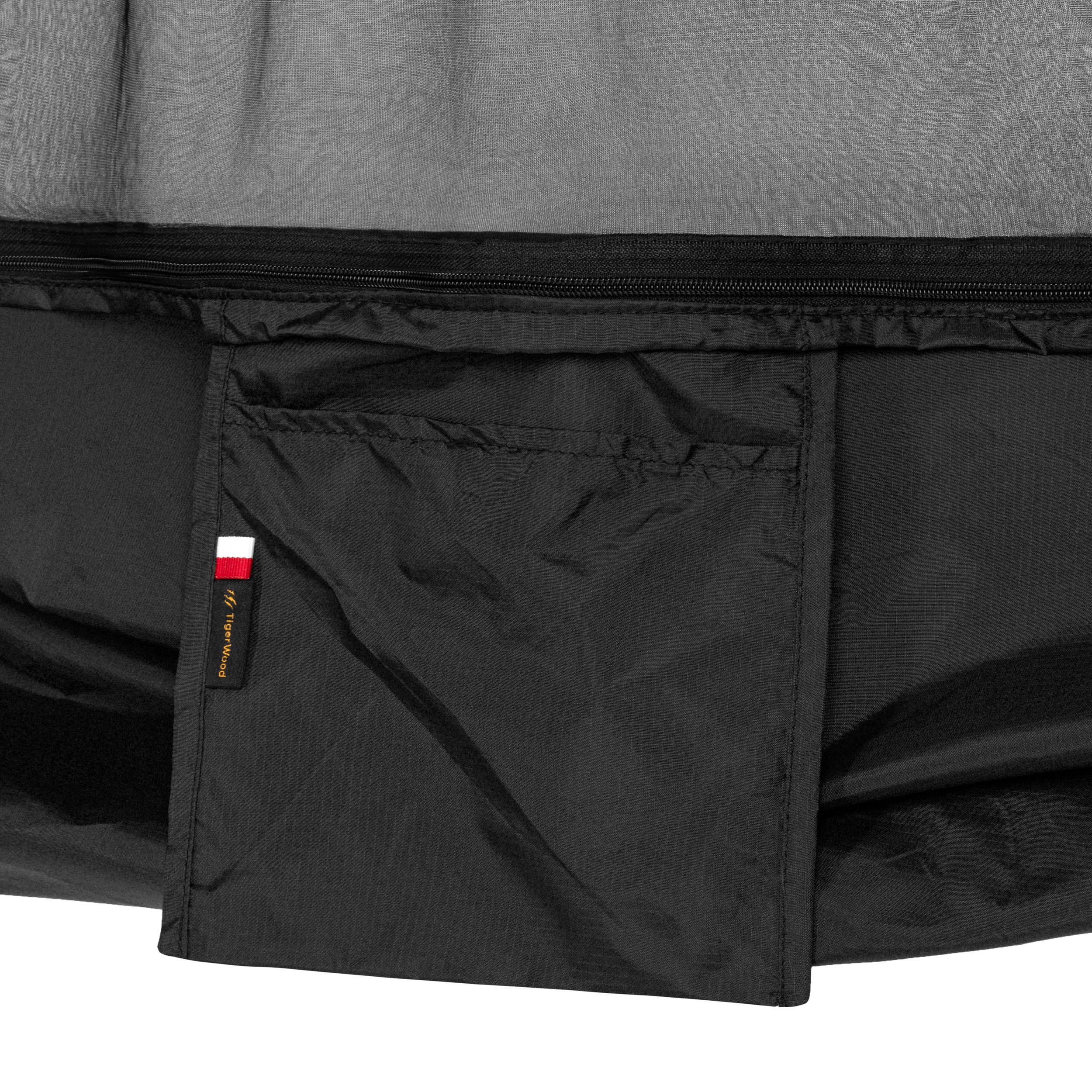 Hamak ultralekki TigerWood Ważka V2 Long Double Zip Black - z moskitierą