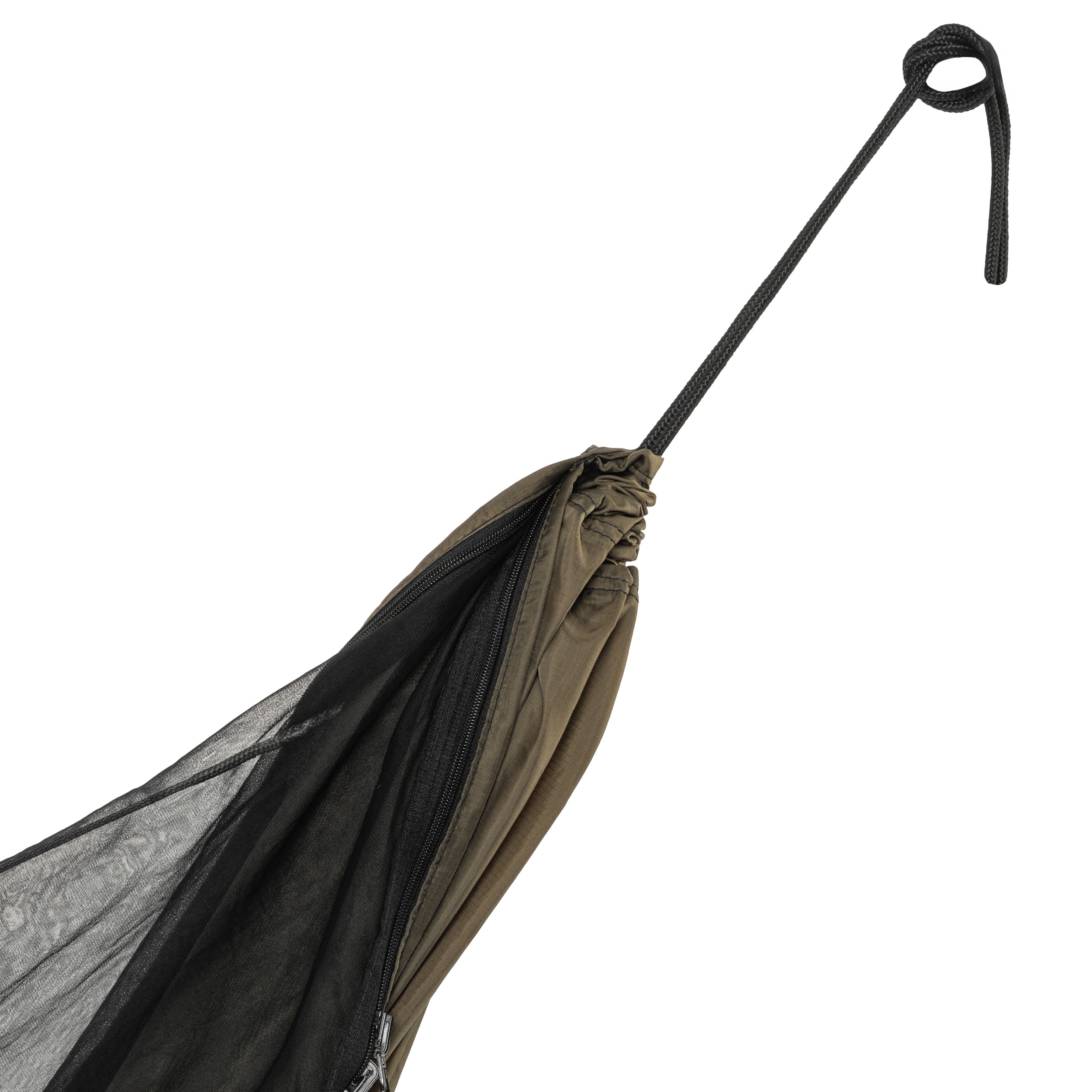 Hamak ultralekki TigerWood Ważka V2 Long Double Zip Khaki - z moskitierą