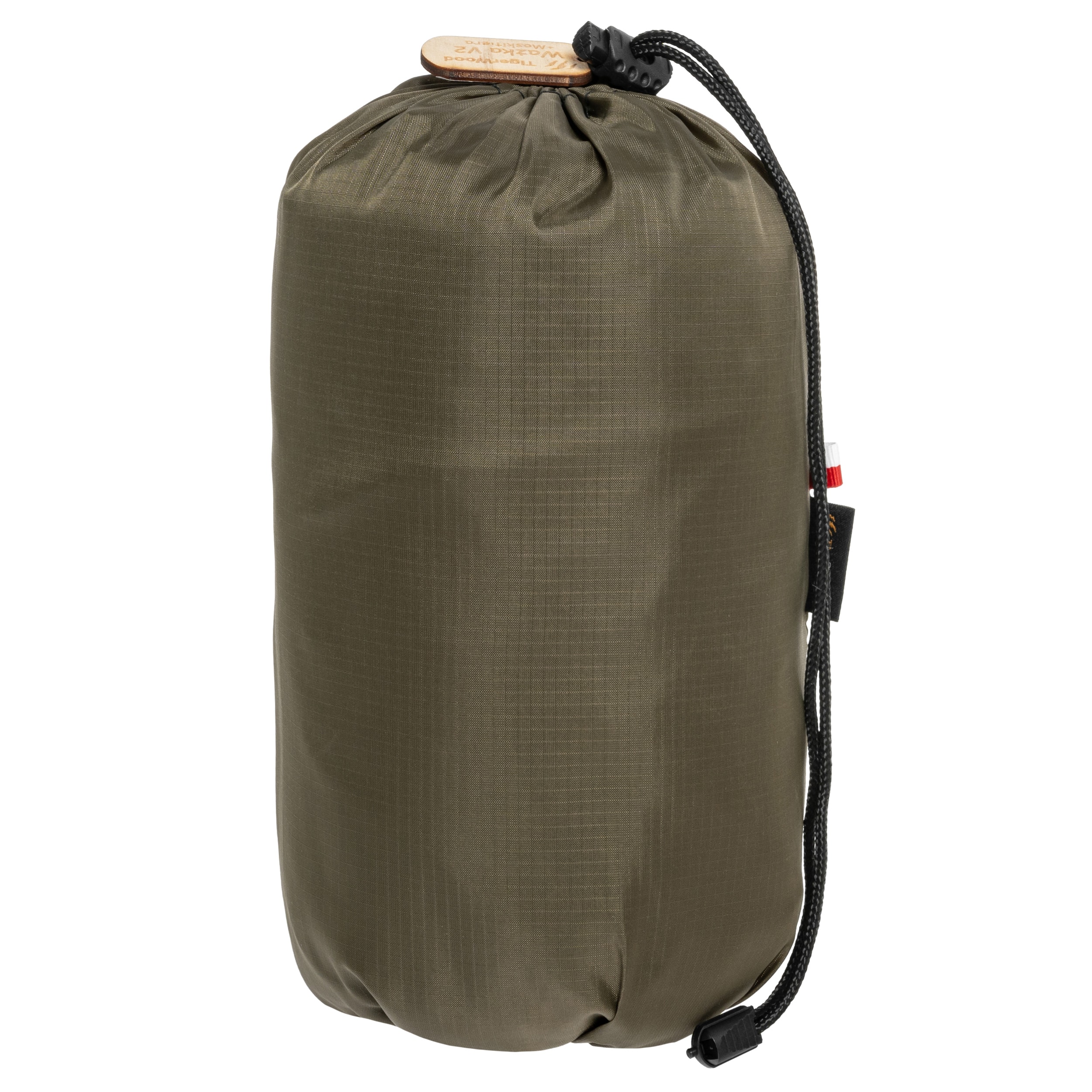 Hamak ultralekki TigerWood Ważka V2 Long Double Zip Khaki - z moskitierą